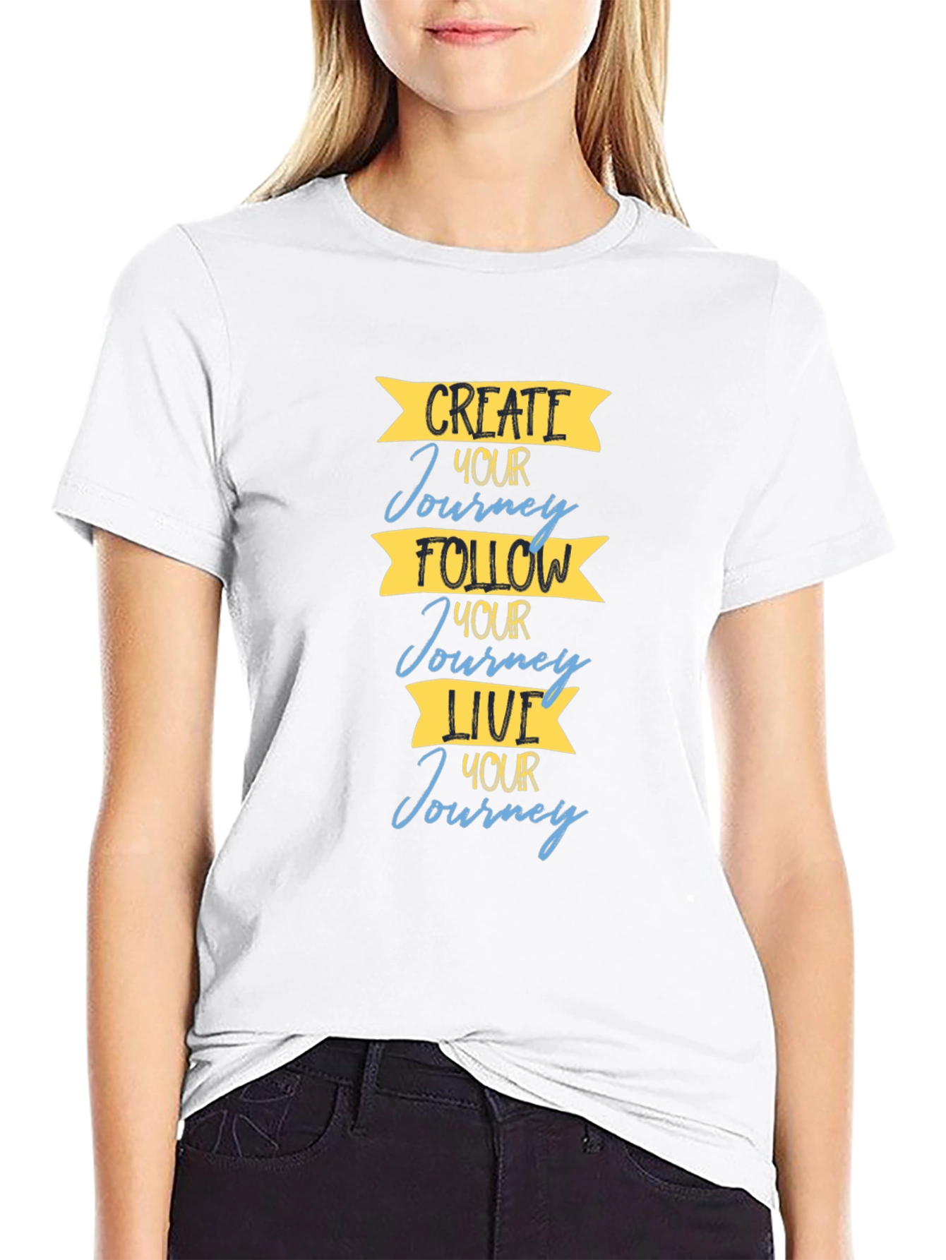 Inspirational Journey T-Shirt: Create Follow Live