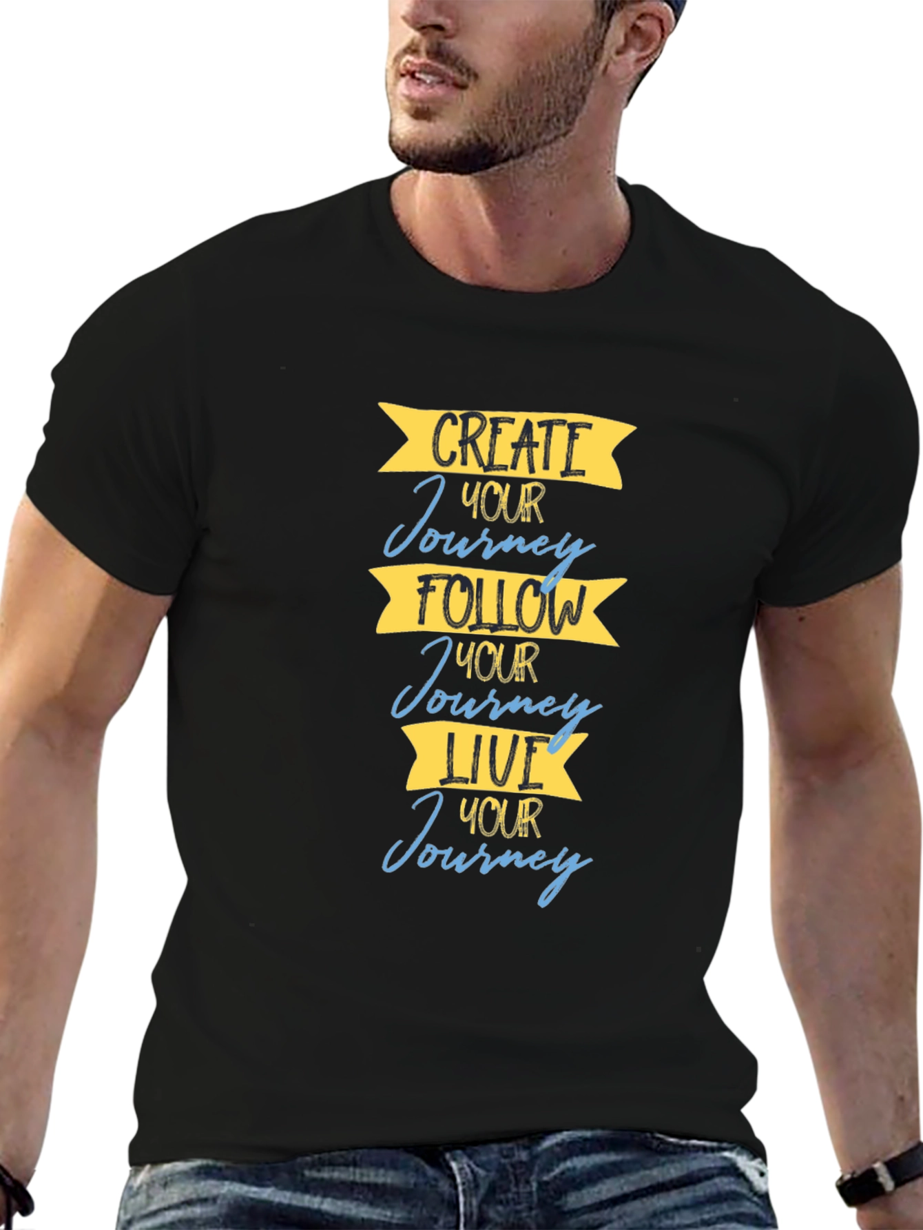 Inspirational Journey T-Shirt: Create Follow Live