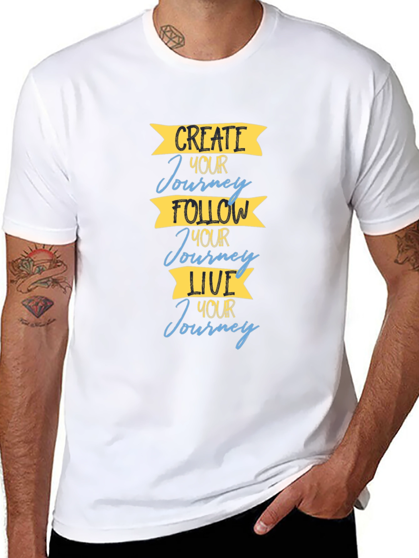 Inspirational Journey T-Shirt: Create Follow Live