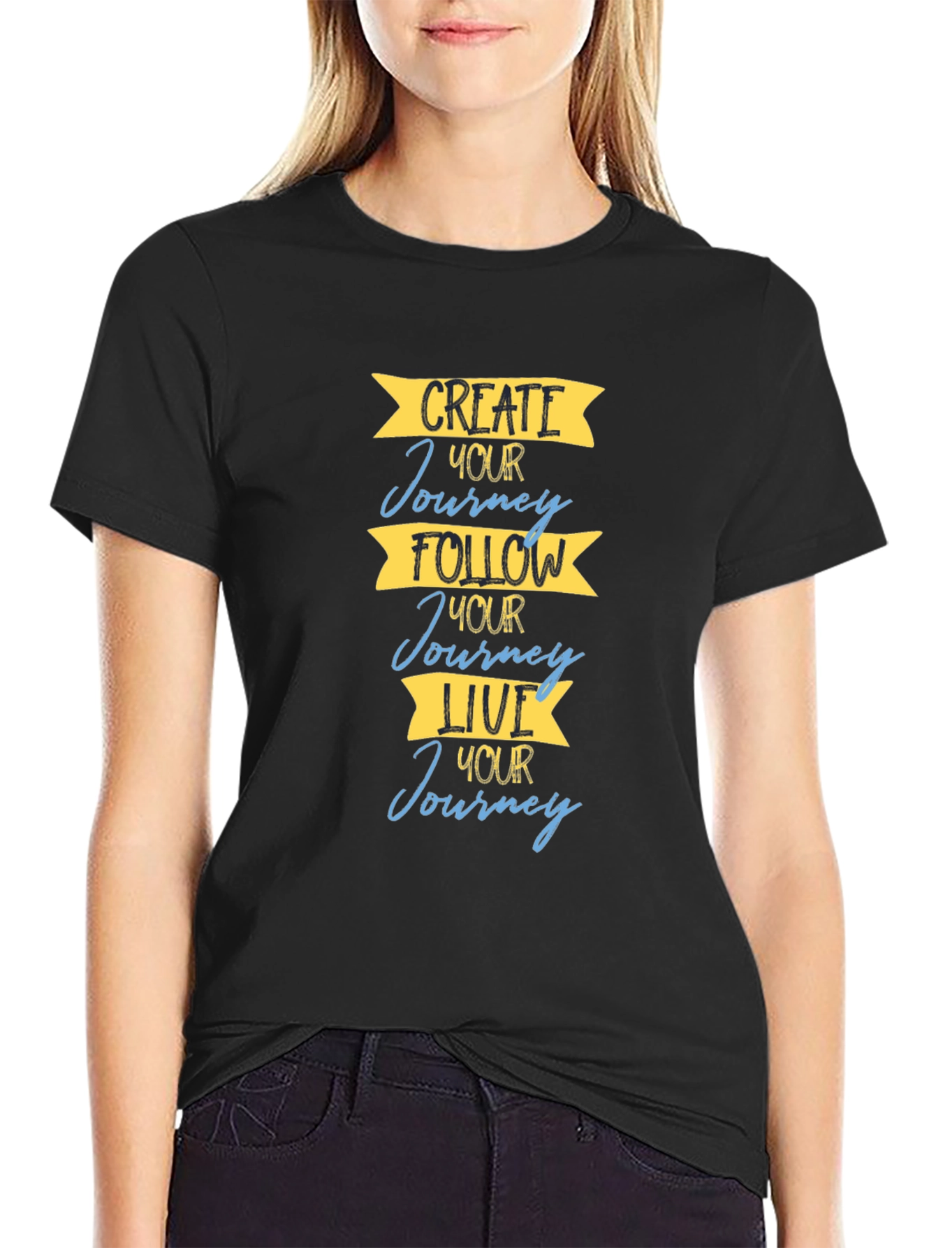 Inspirational Journey T-Shirt: Create Follow Live