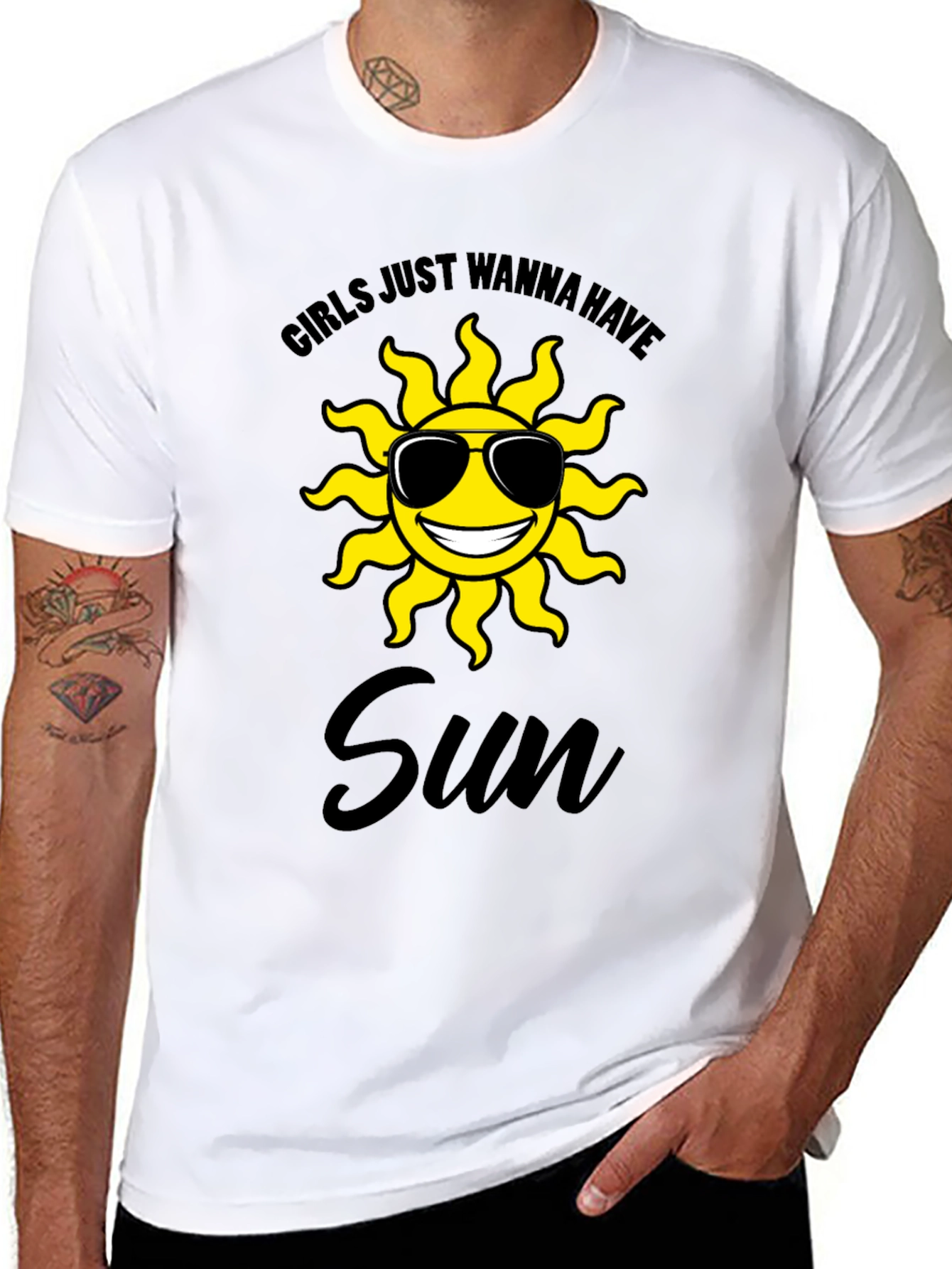 Girls Just Wanna Have Sun Graphic T-Shirt