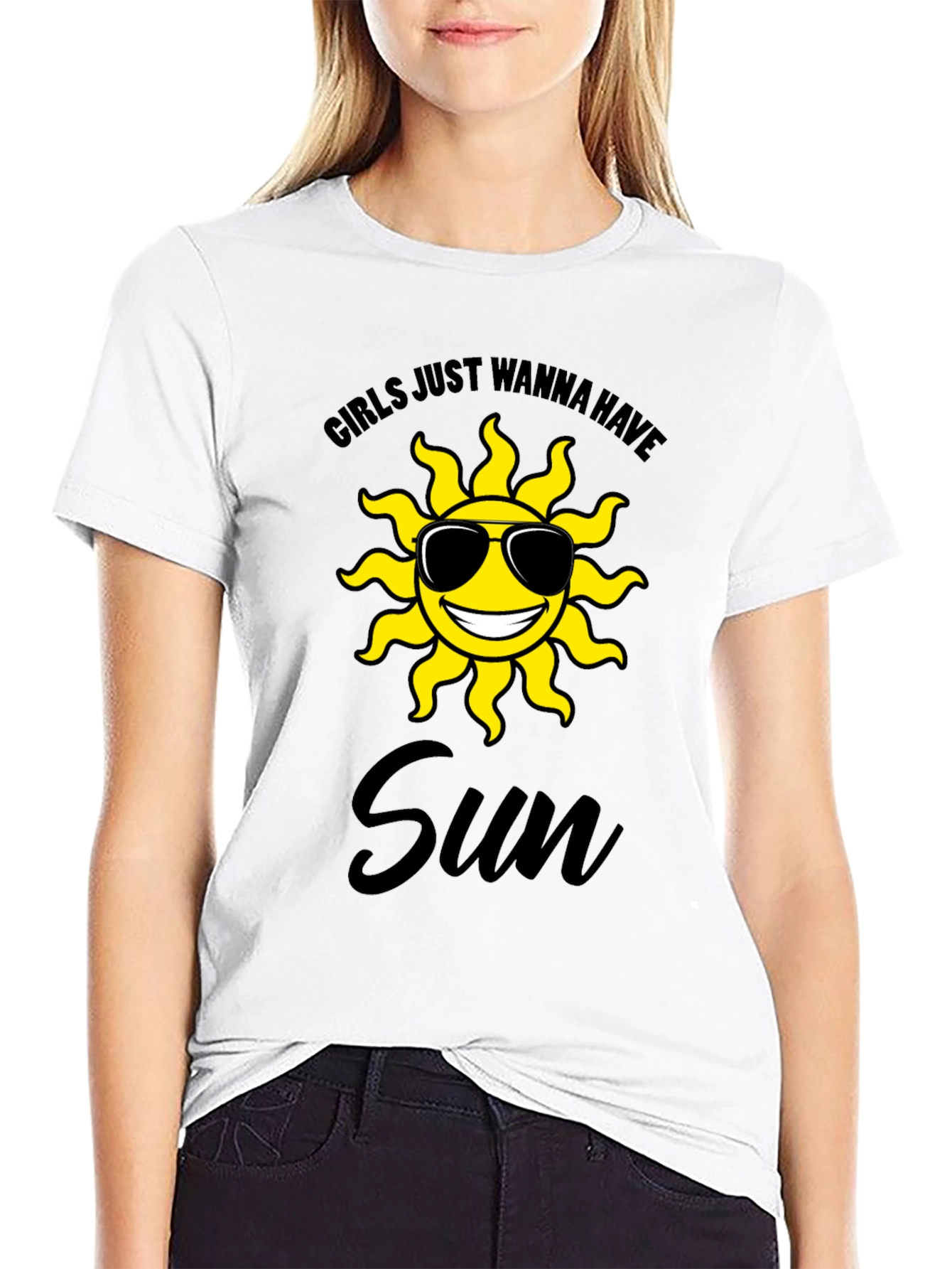 Girls Just Wanna Have Sun Graphic T-Shirt