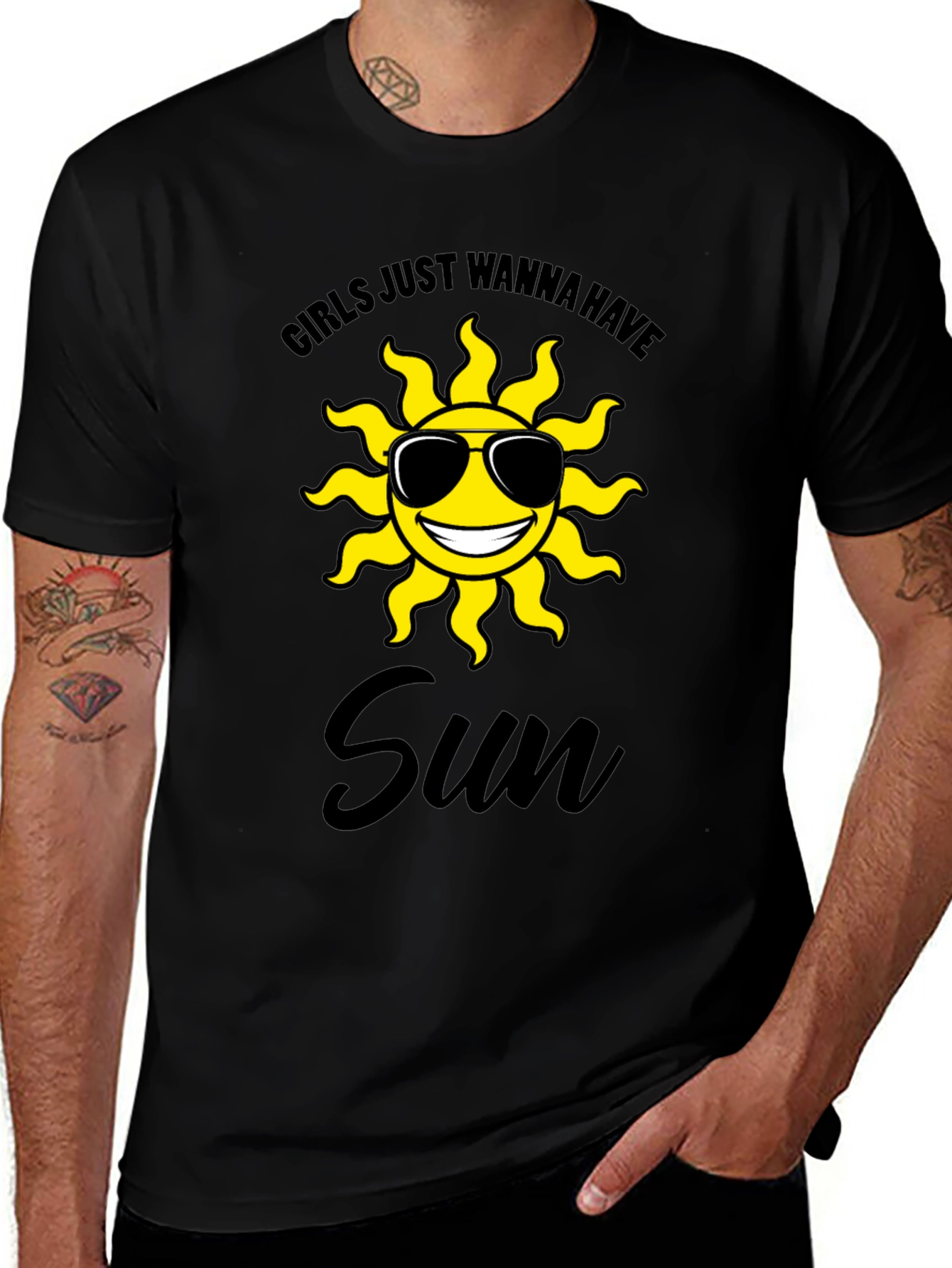 Girls Just Wanna Have Sun Graphic T-Shirt