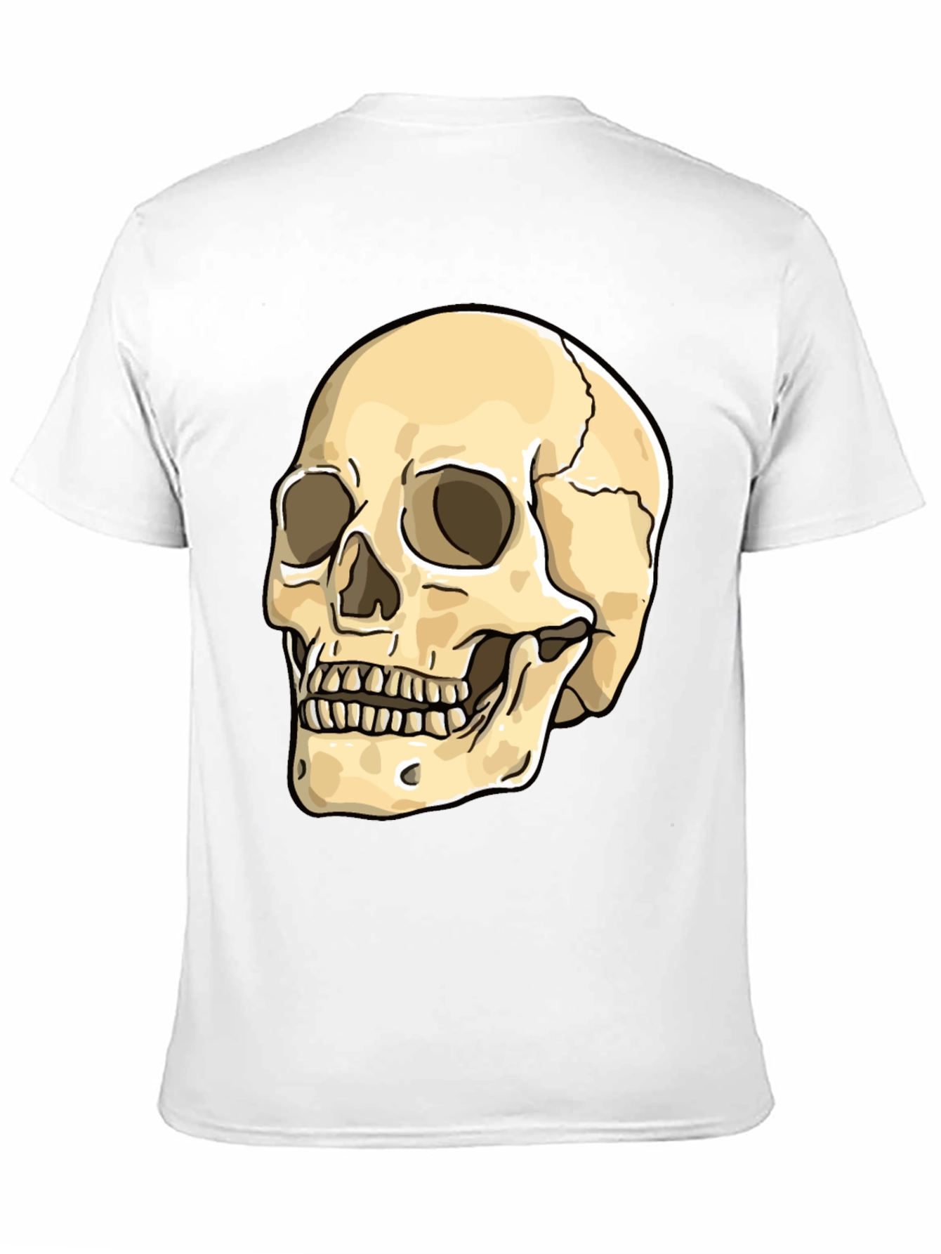 Skull Graphic Print Crew Neck T-Shirt