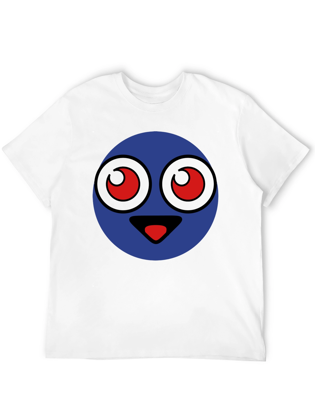 Funny Cartoon Face Graphic T-Shirt
