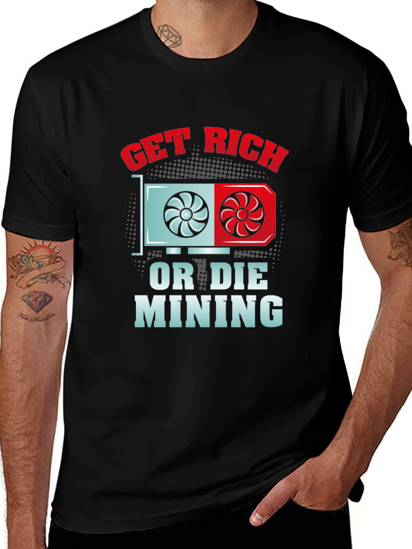 Get Rich or Die Mining T-Shirt