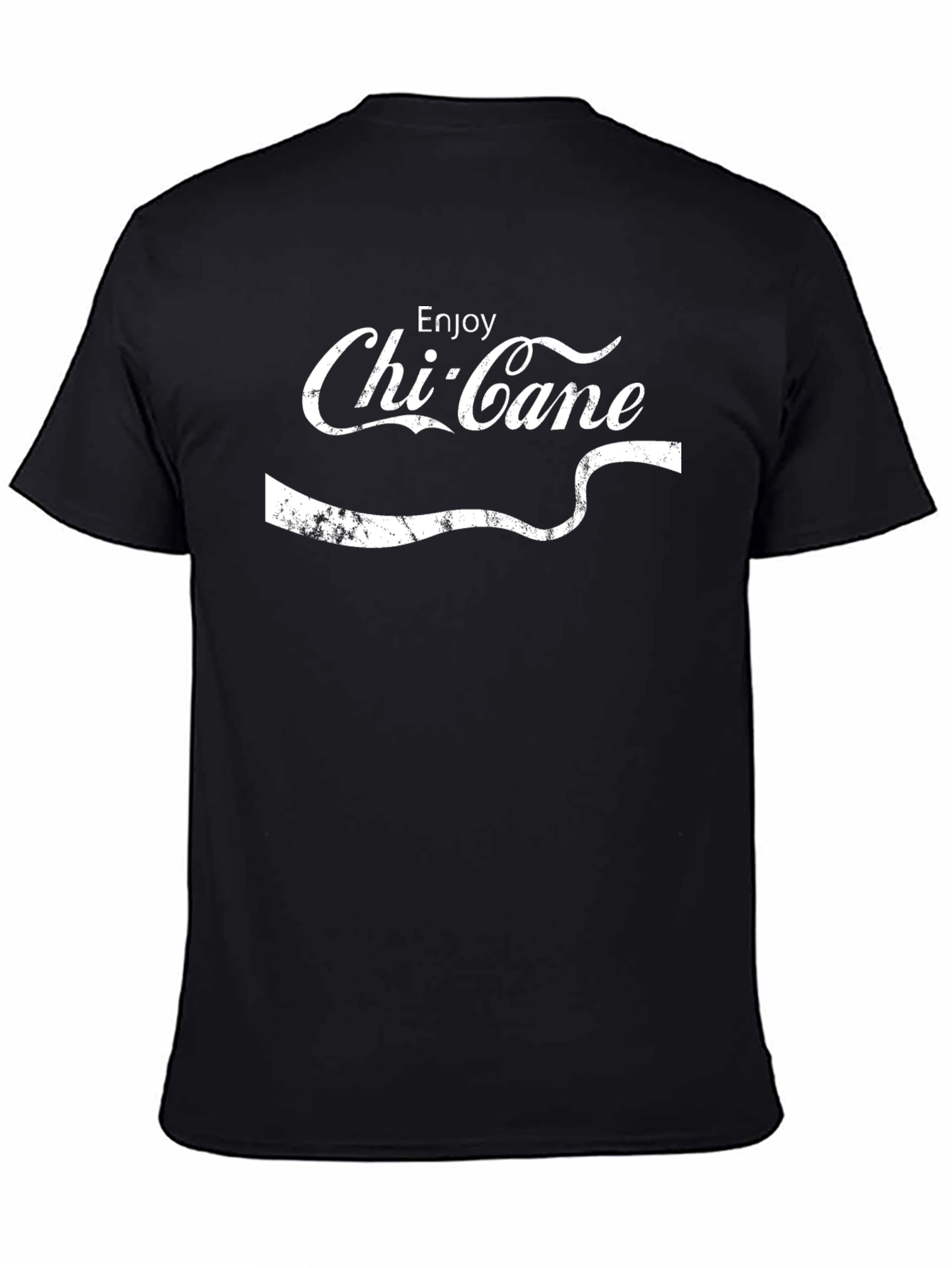 Enjoy Chi-Cane Black Graphic T-Shirt