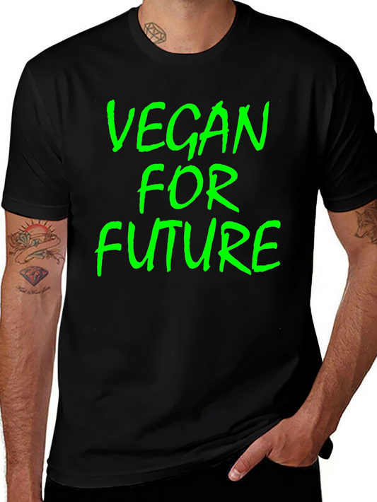 Vegan for Future Graphic Tee - Black