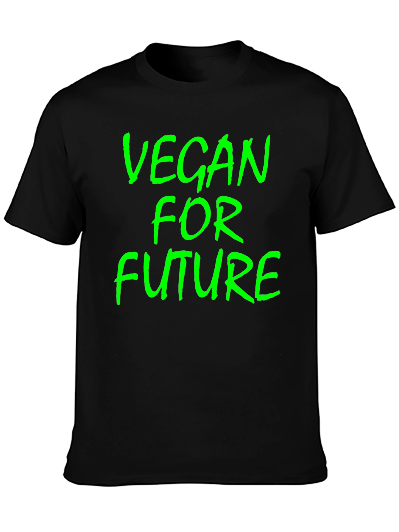 Vegan for Future Graphic Tee - Black