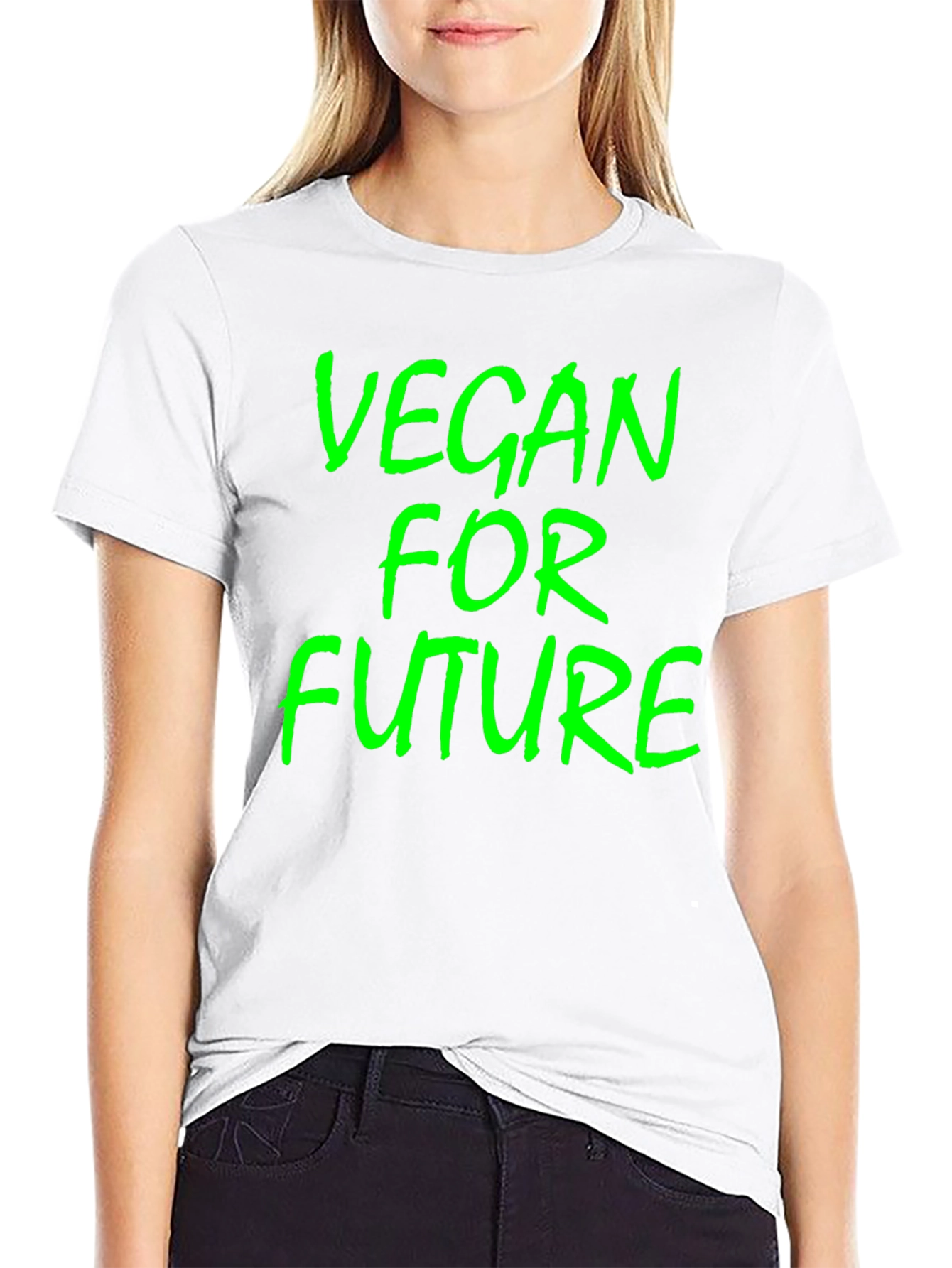 Vegan for Future Graphic Tee - Black