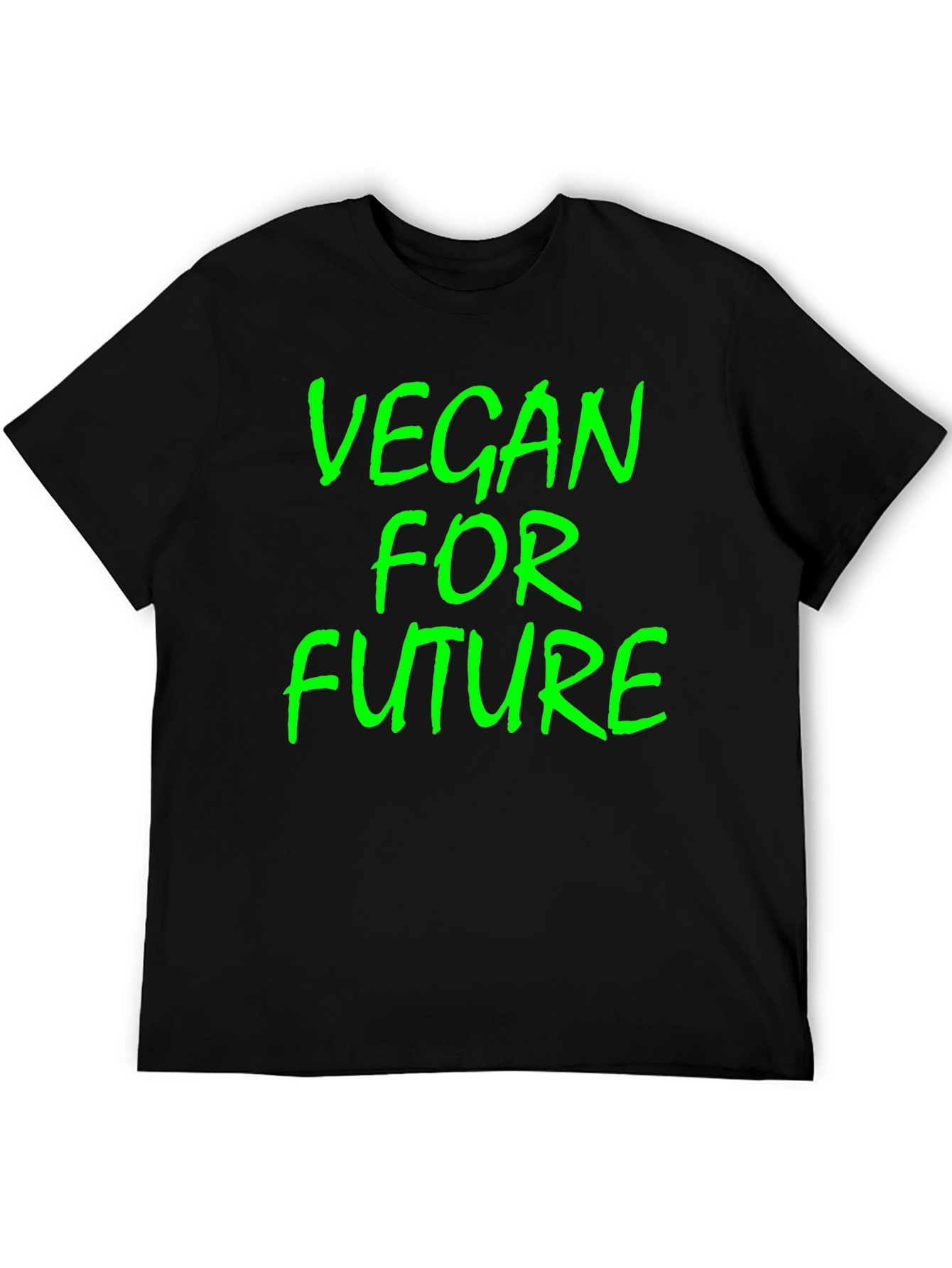 Vegan for Future Graphic Tee - Black