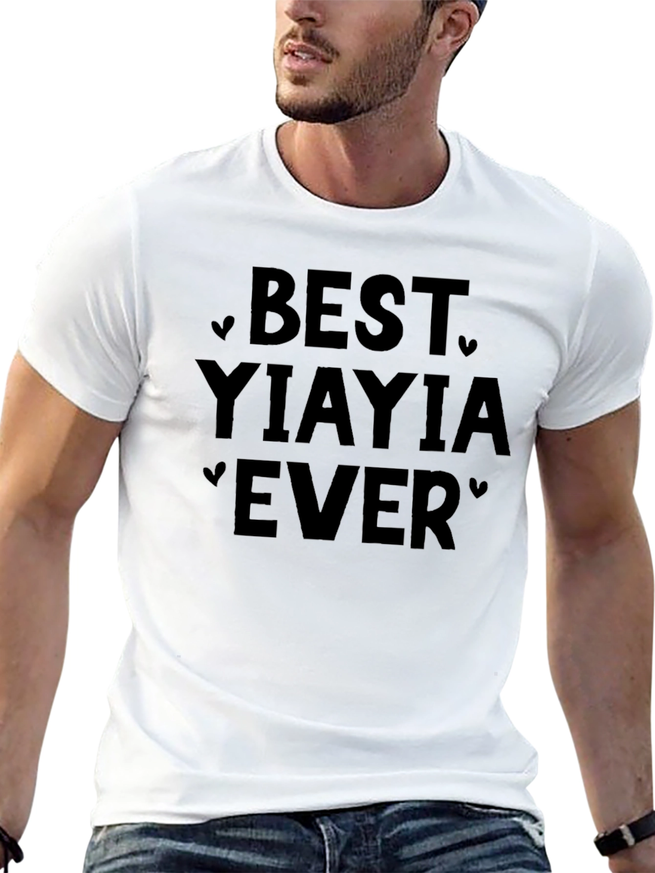 Best Yiayia Ever T-Shirt - Black