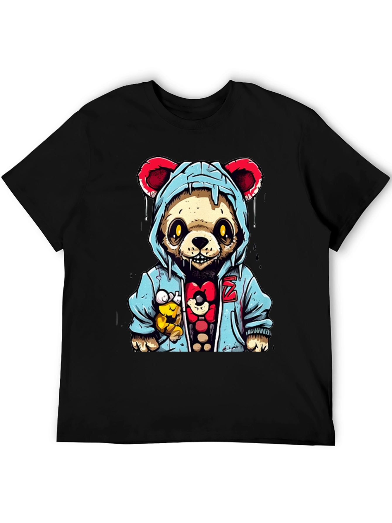 Urban Zombie Teddy Bear Graphic T-Shirt