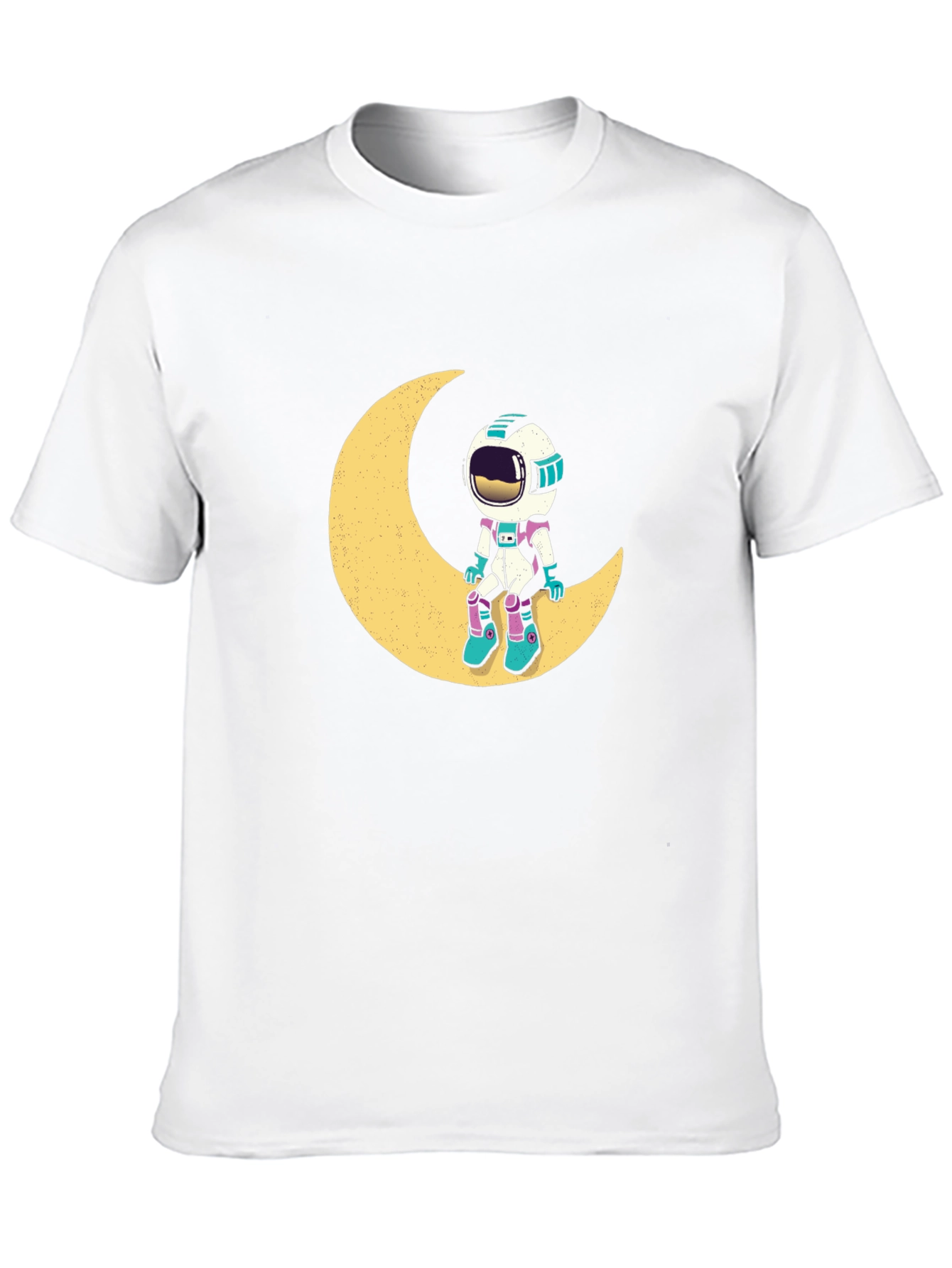 Astronaut Moon Black T-Shirt