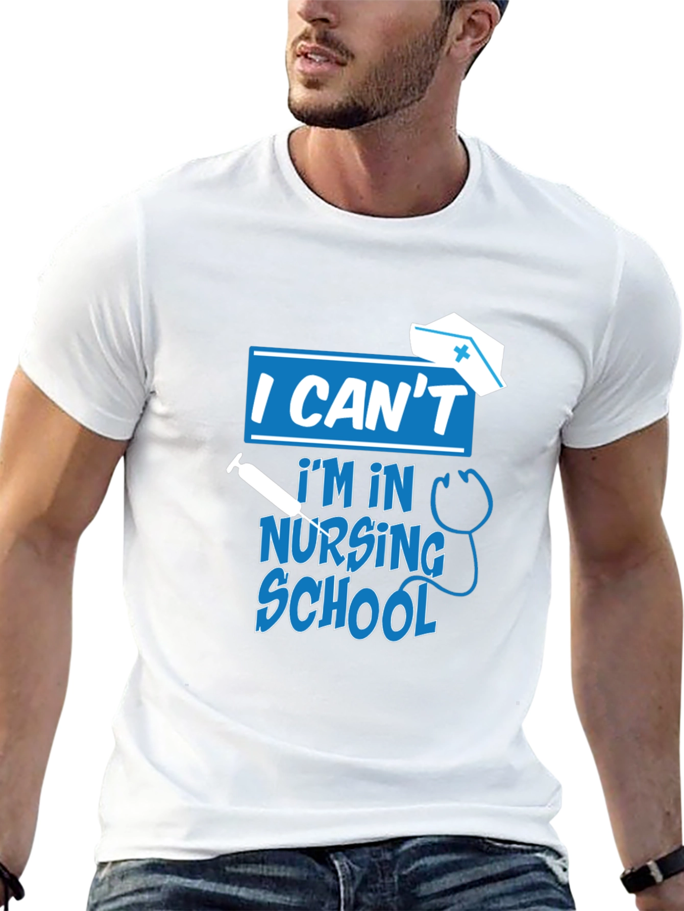 I Cant Im In Nursing School T-Shirt