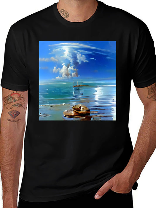 Ocean View Graphic Tee - Stylish Comfort