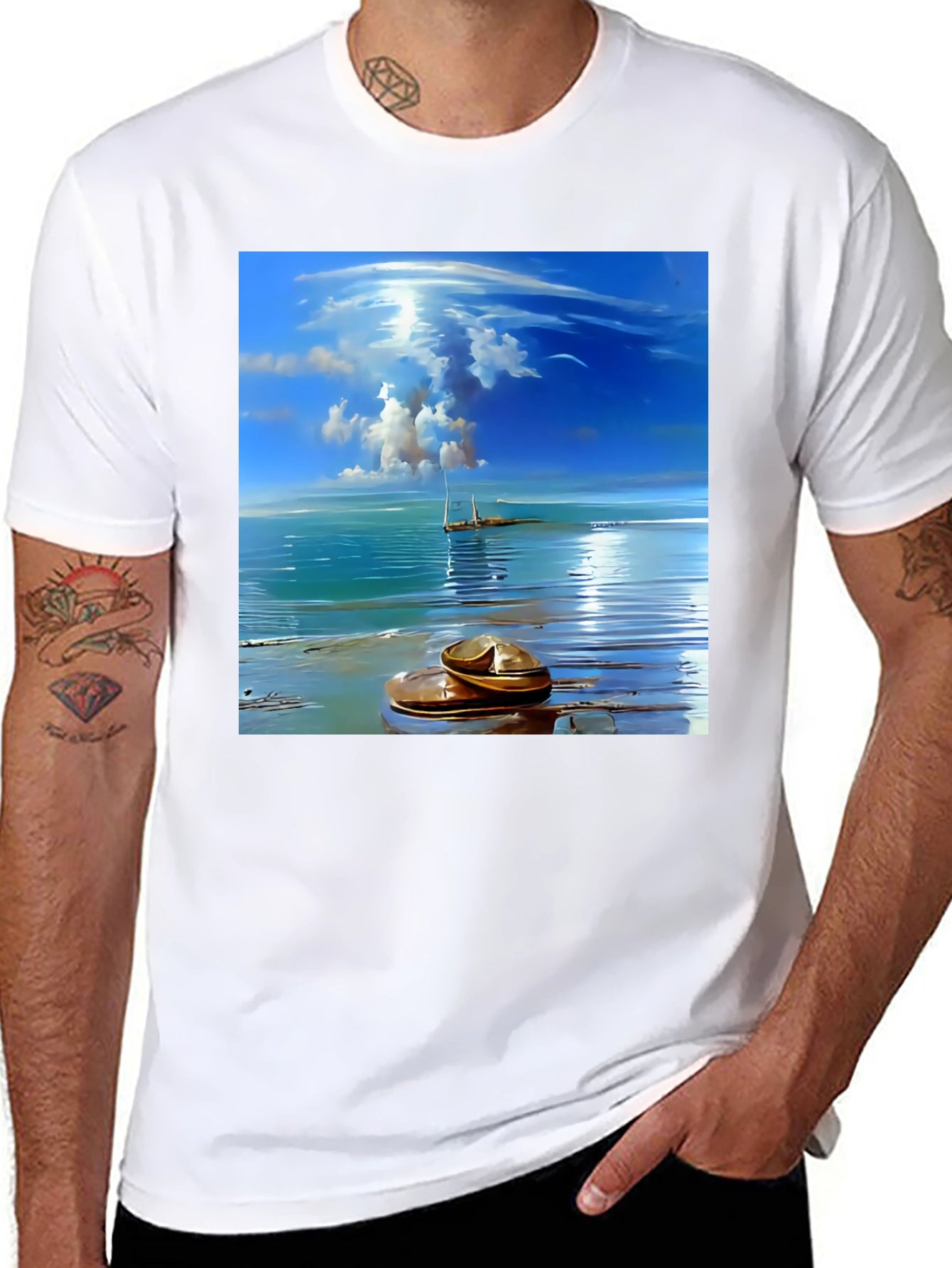 Ocean View Graphic Tee - Stylish Comfort