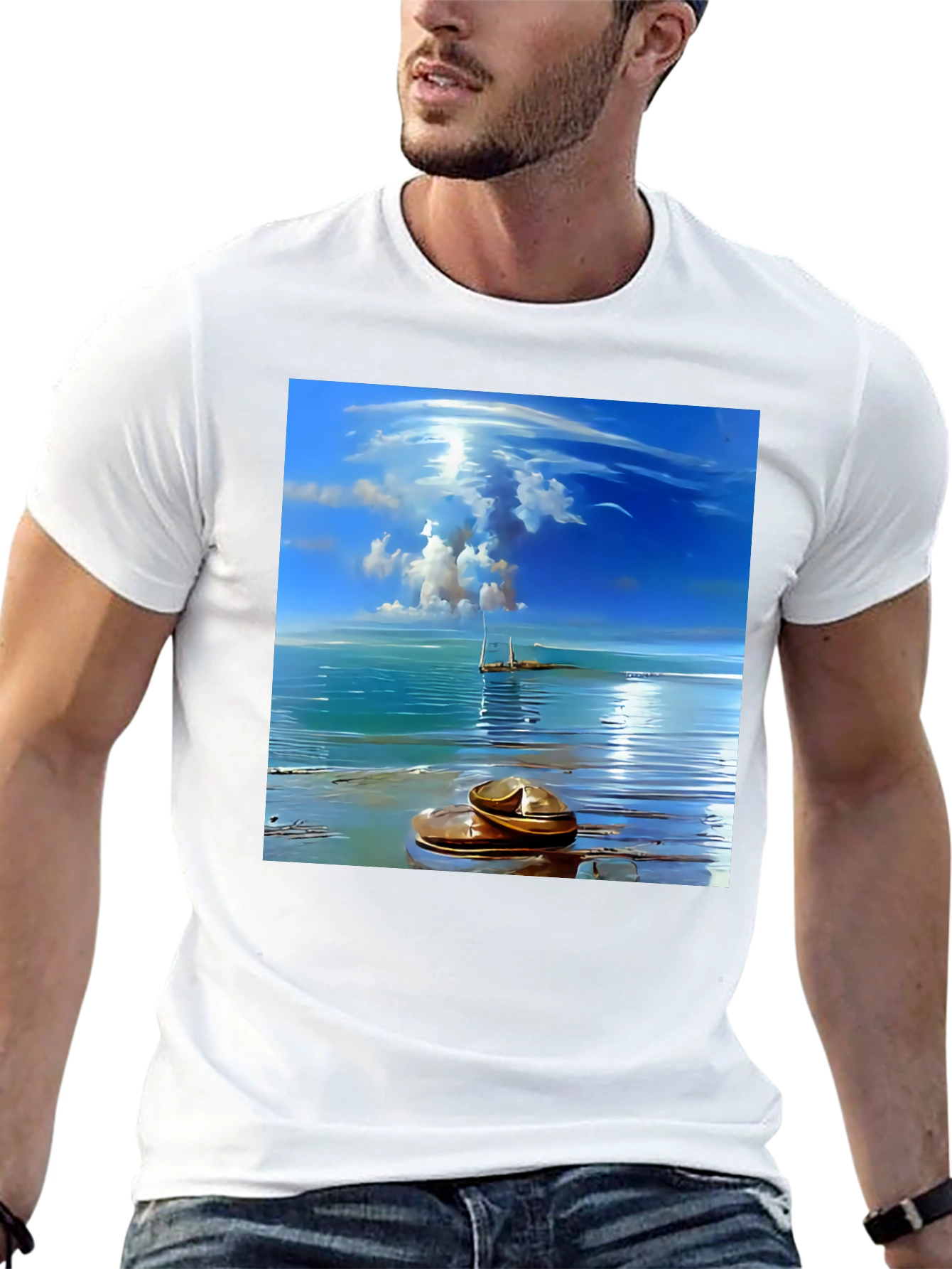 Ocean View Graphic Tee - Stylish Comfort