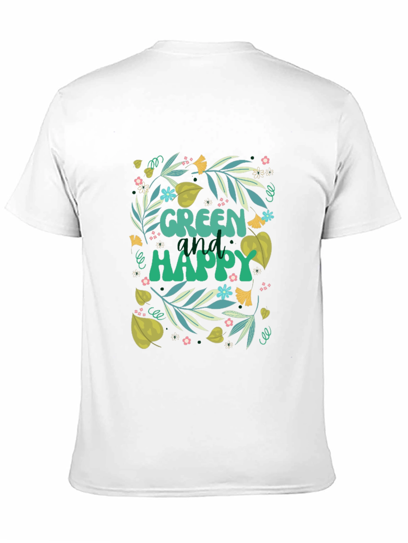 Green and Happy Graphic Tee