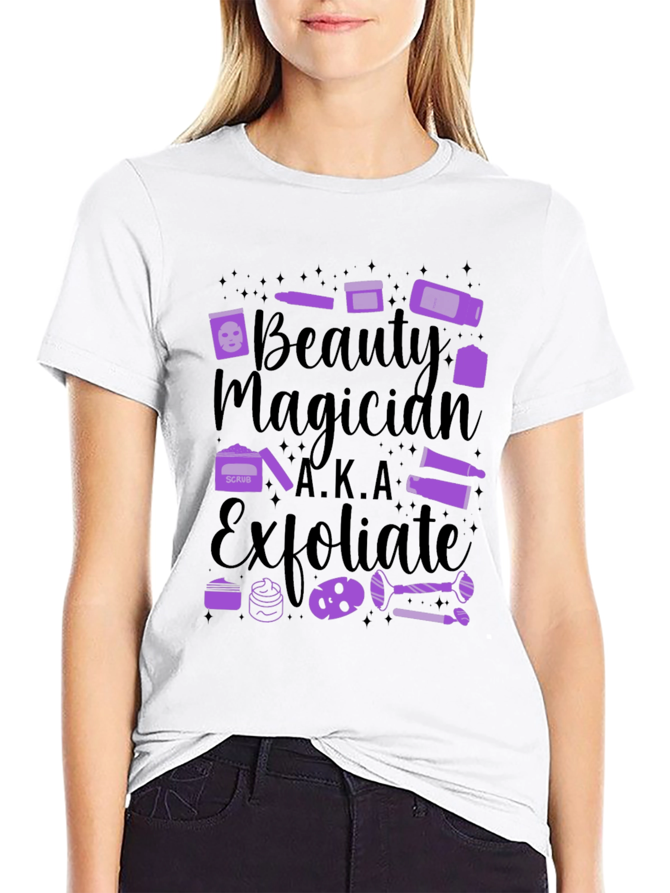 Beauty Magician A.K.A. Exfoliate Black Tee