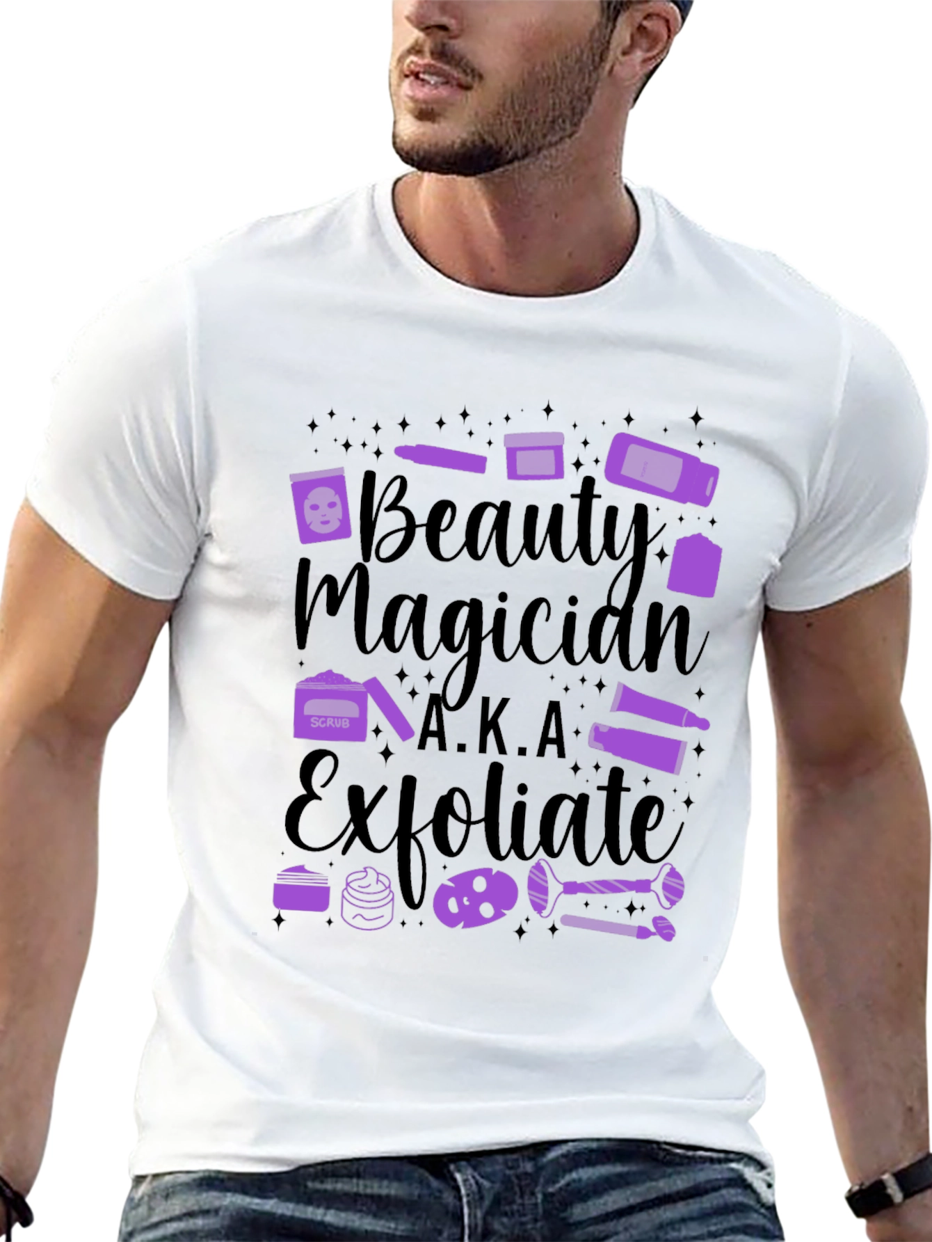 Beauty Magician A.K.A. Exfoliate Black Tee
