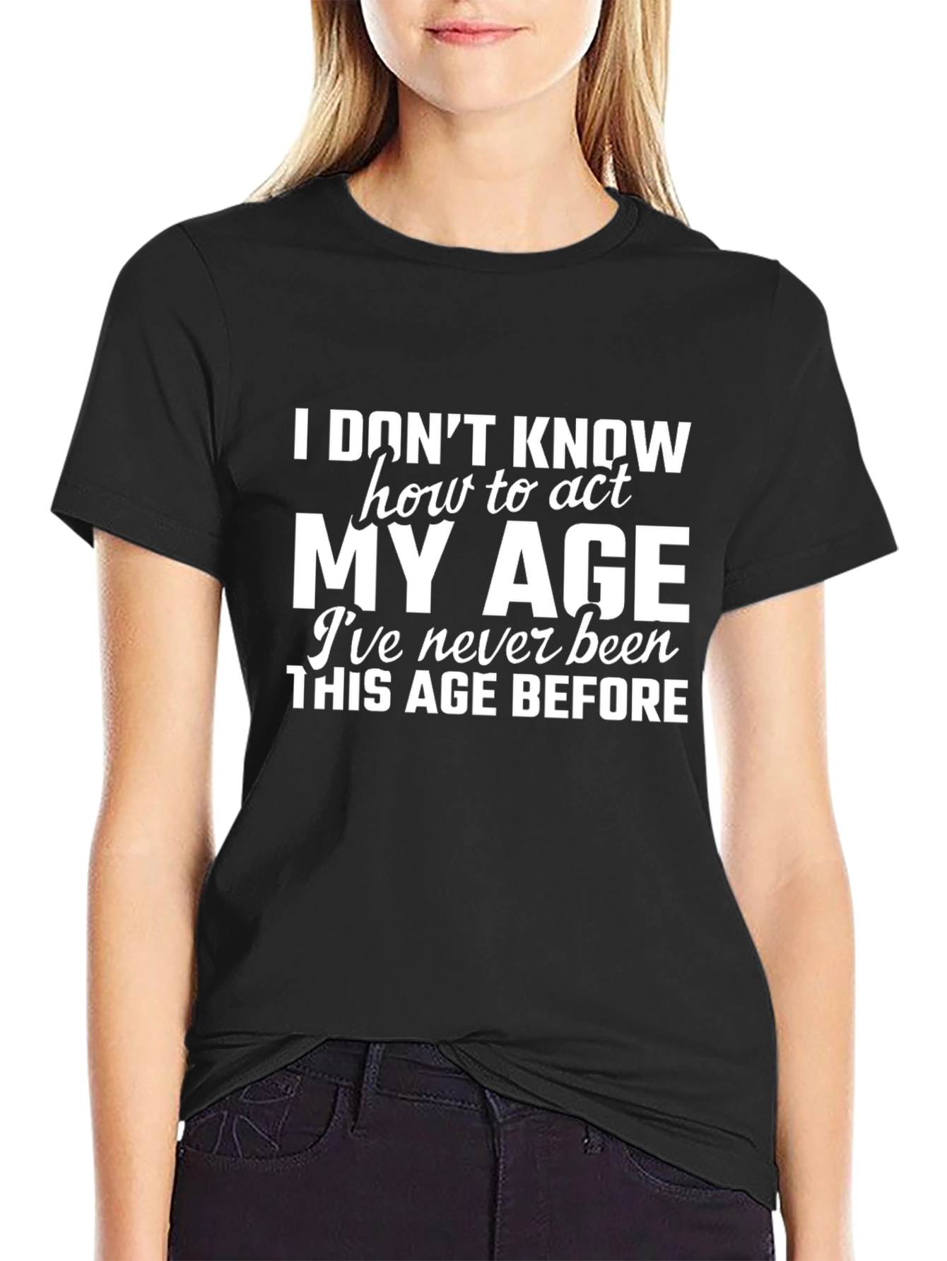 Funny My Age Black T-Shirt