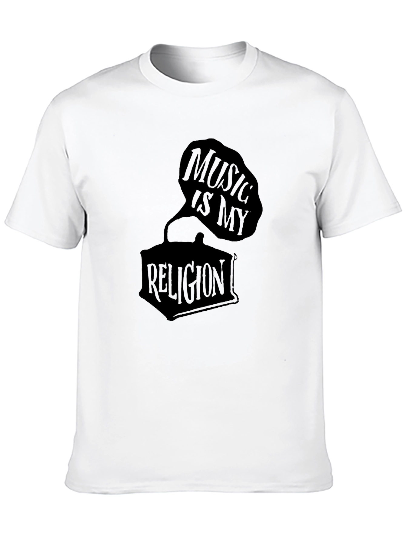 Music is My Religion T-Shirt - Classic Black Tee