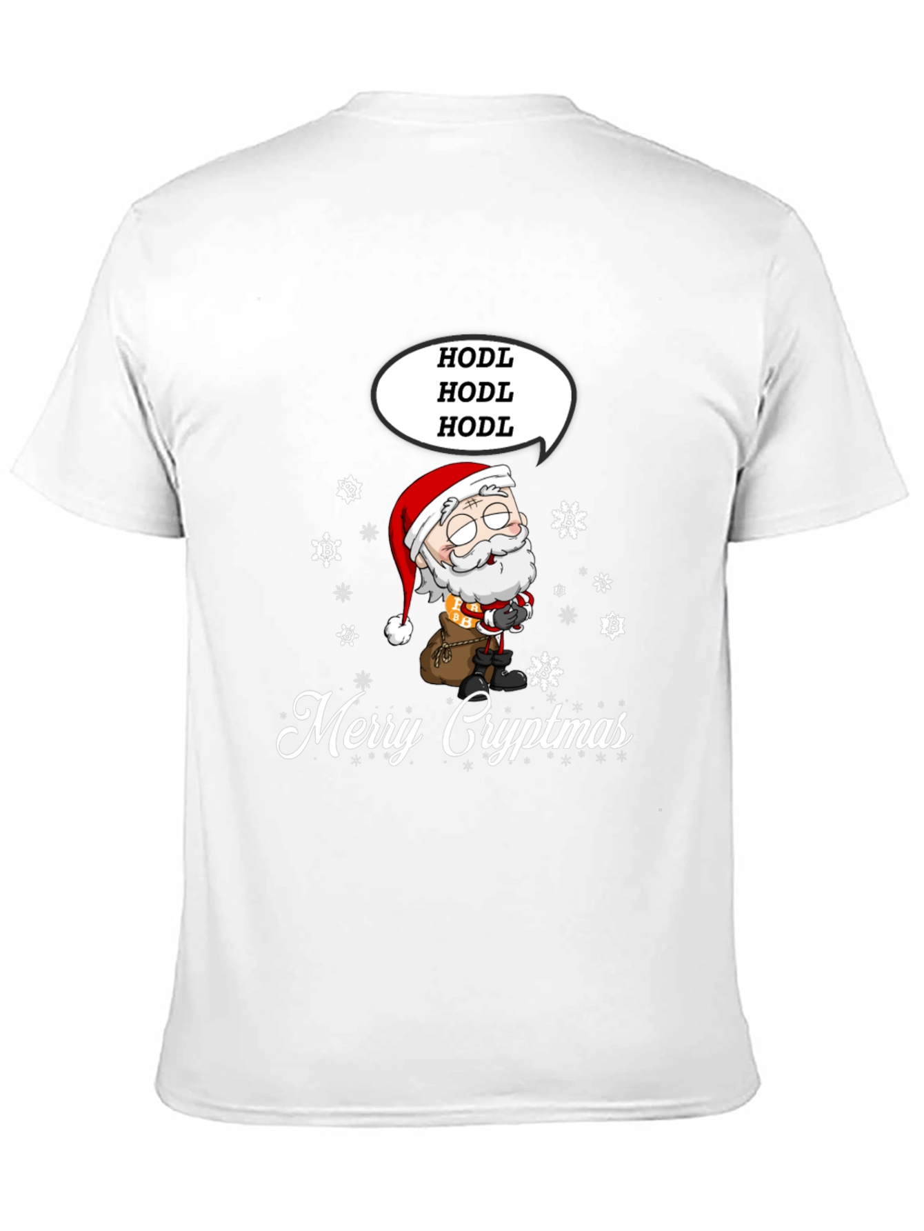 Merry Cryptmas HODL Santa T-Shirt