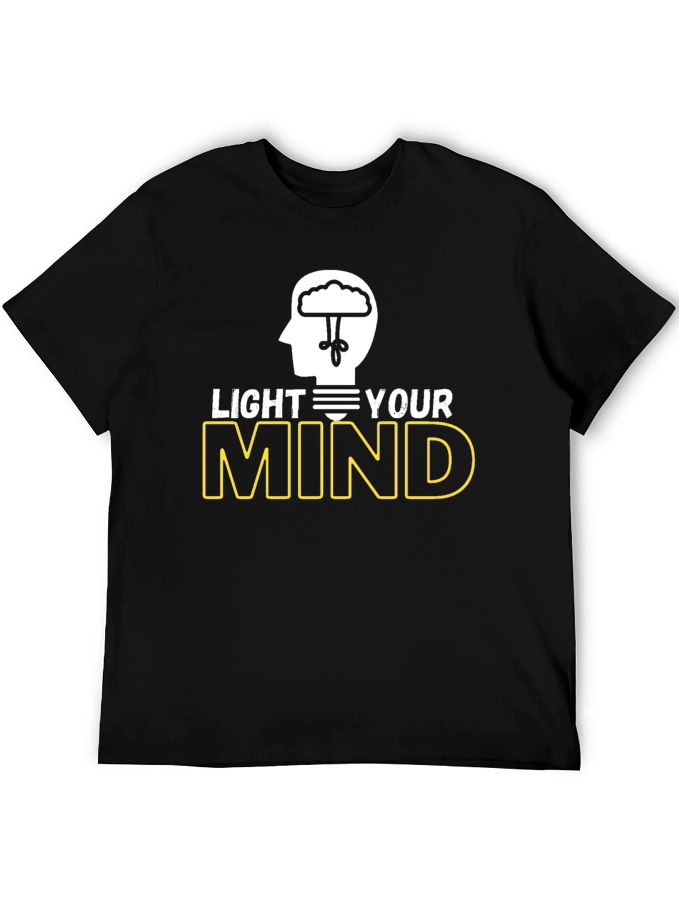 Light Your Mind Graphic T-Shirt - Black