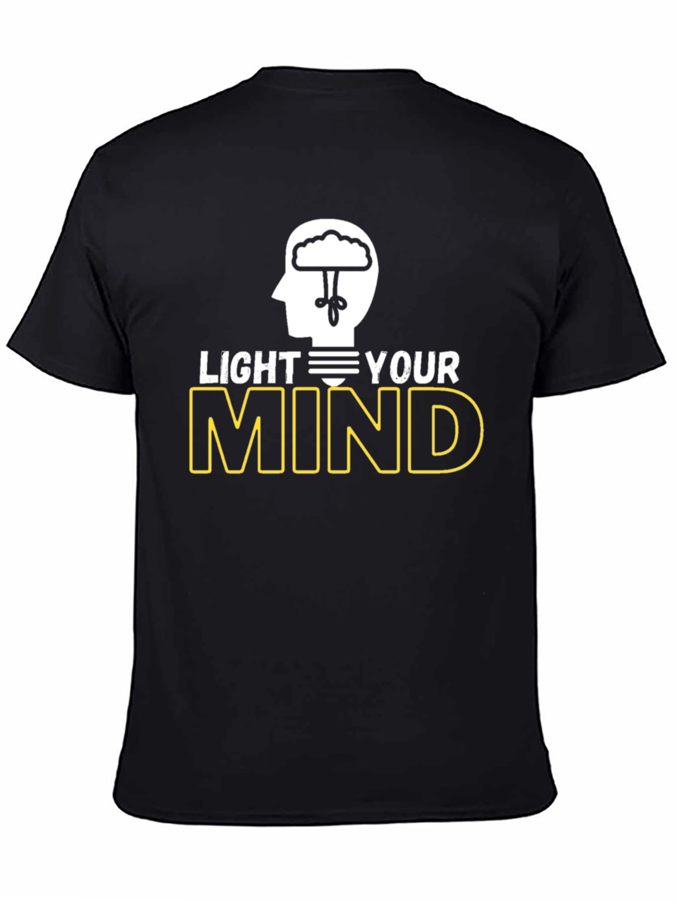Light Your Mind Graphic T-Shirt - Black