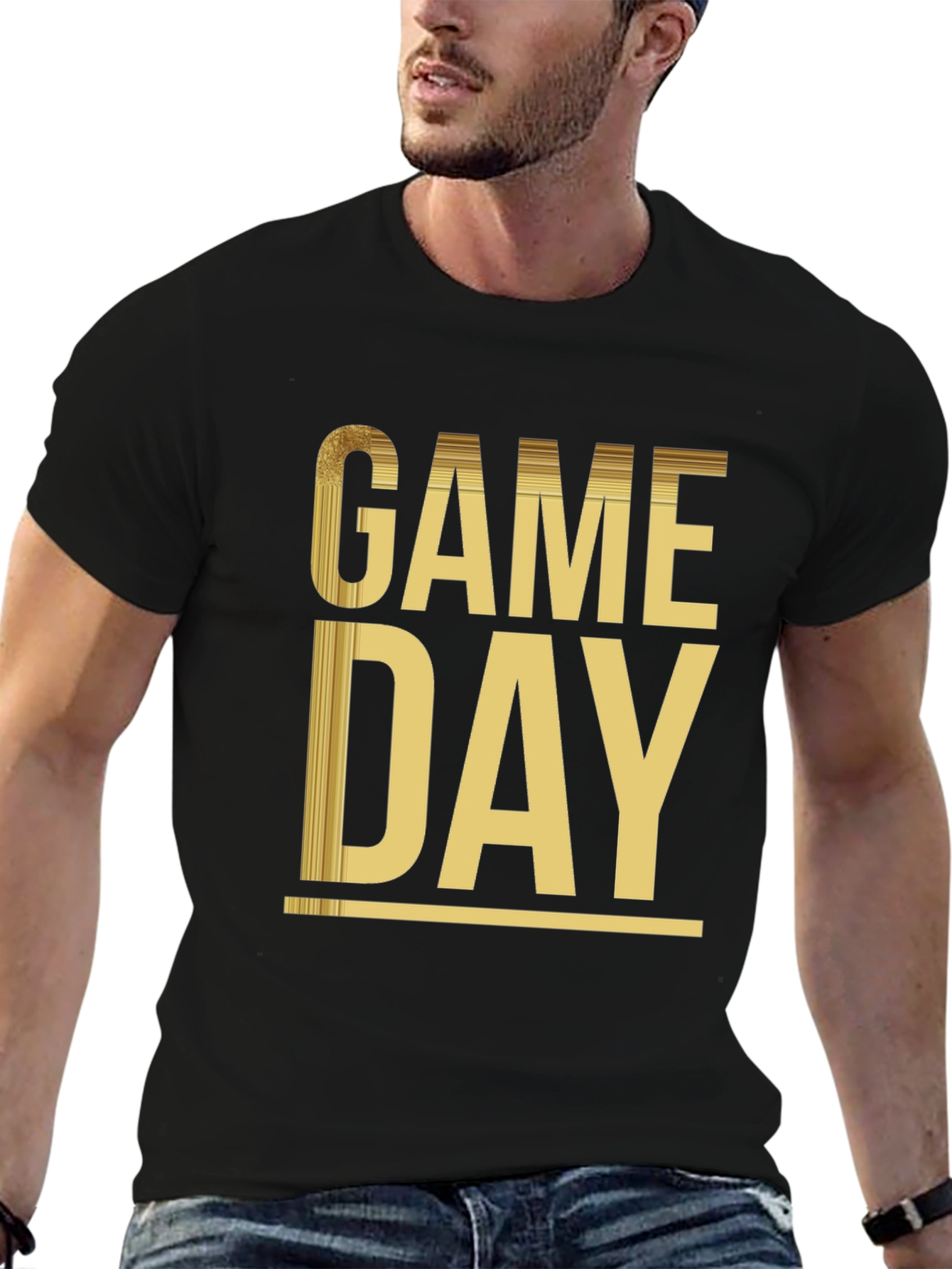 Game Day Black Graphic Tee