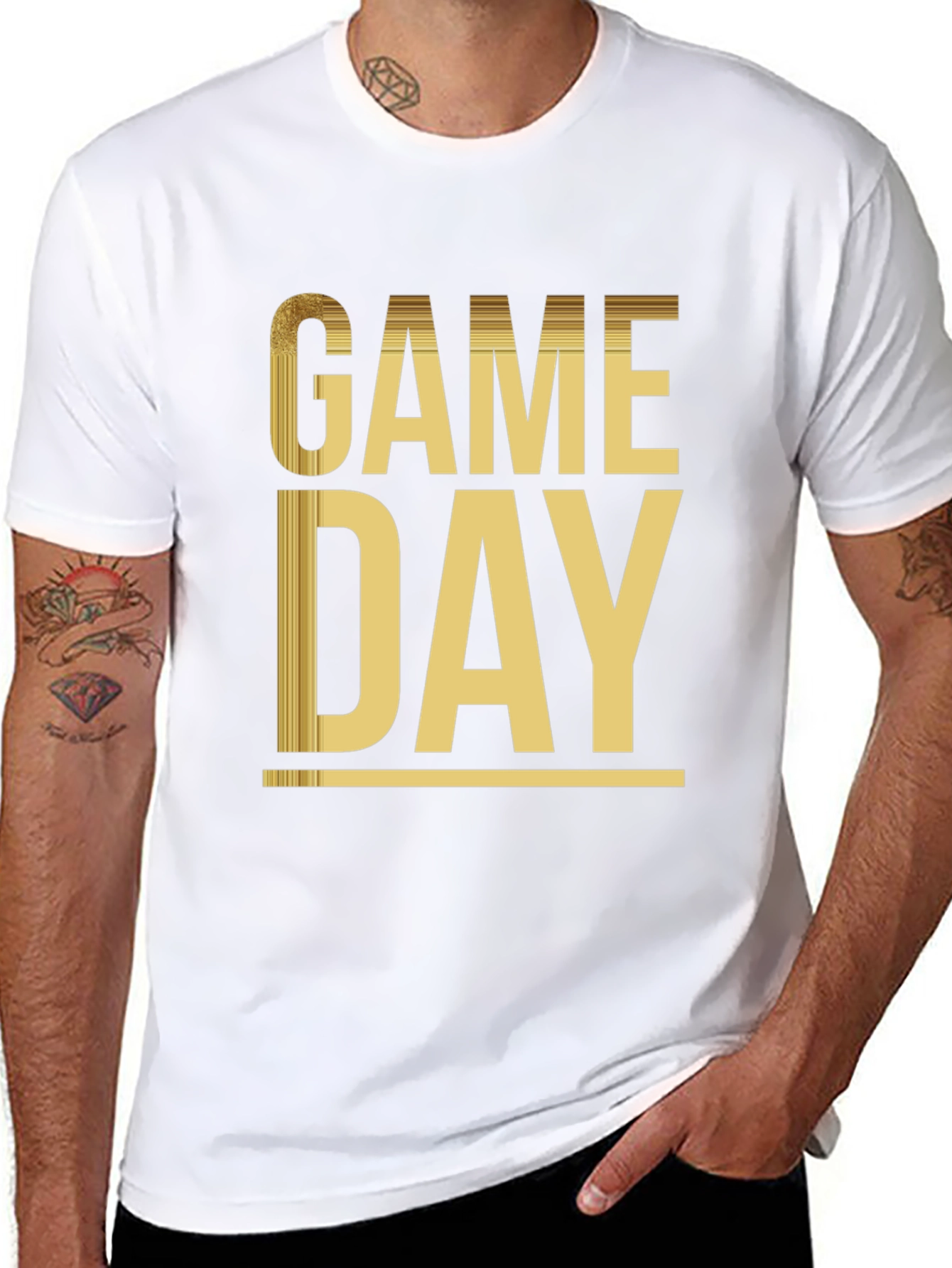 Game Day Black Graphic Tee