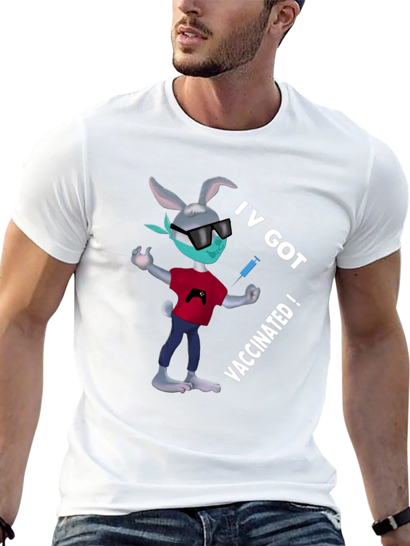 Vaccinated Bunny T-Shirt