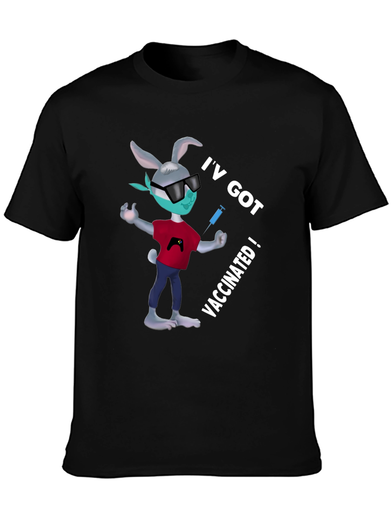 Vaccinated Bunny T-Shirt