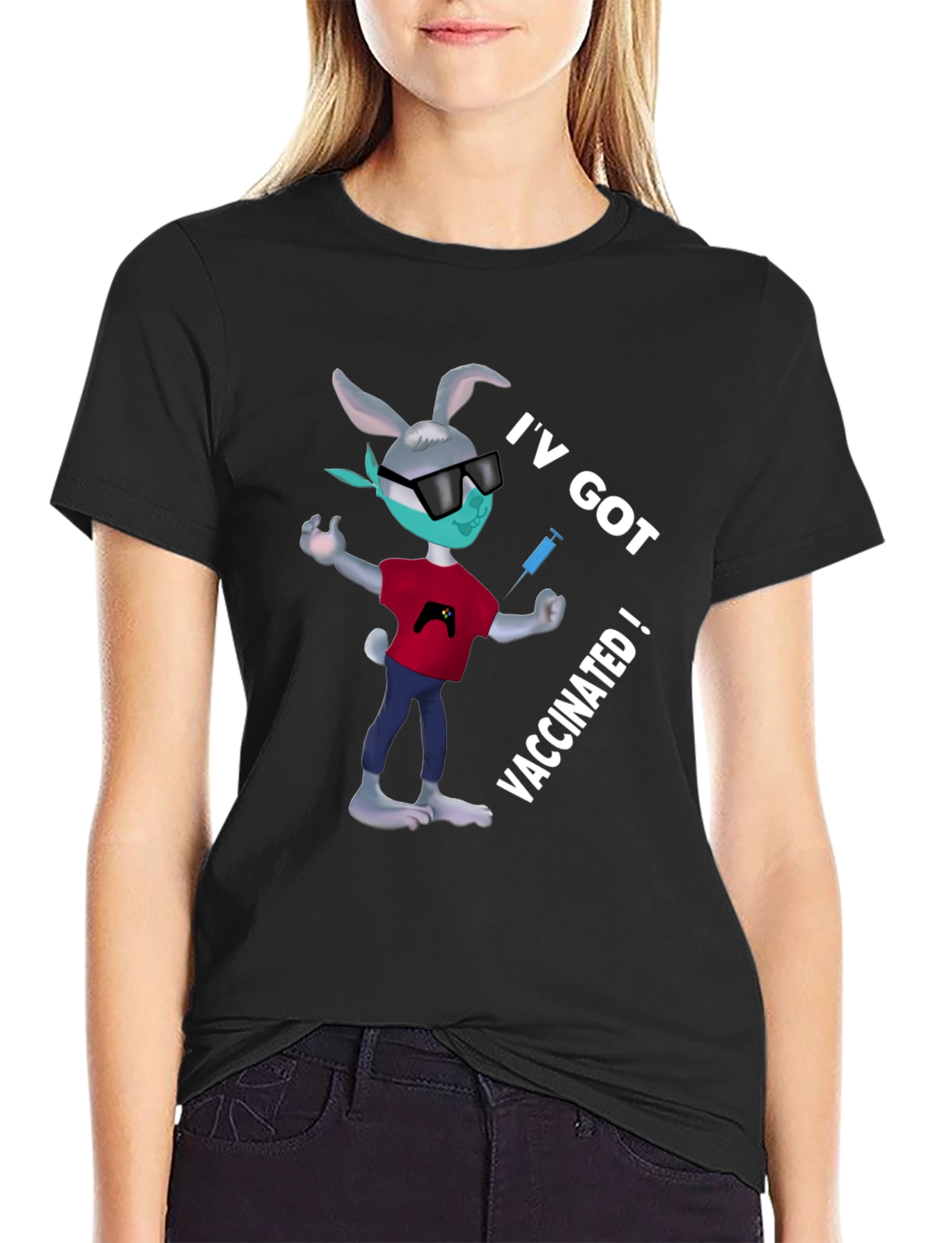 Vaccinated Bunny T-Shirt