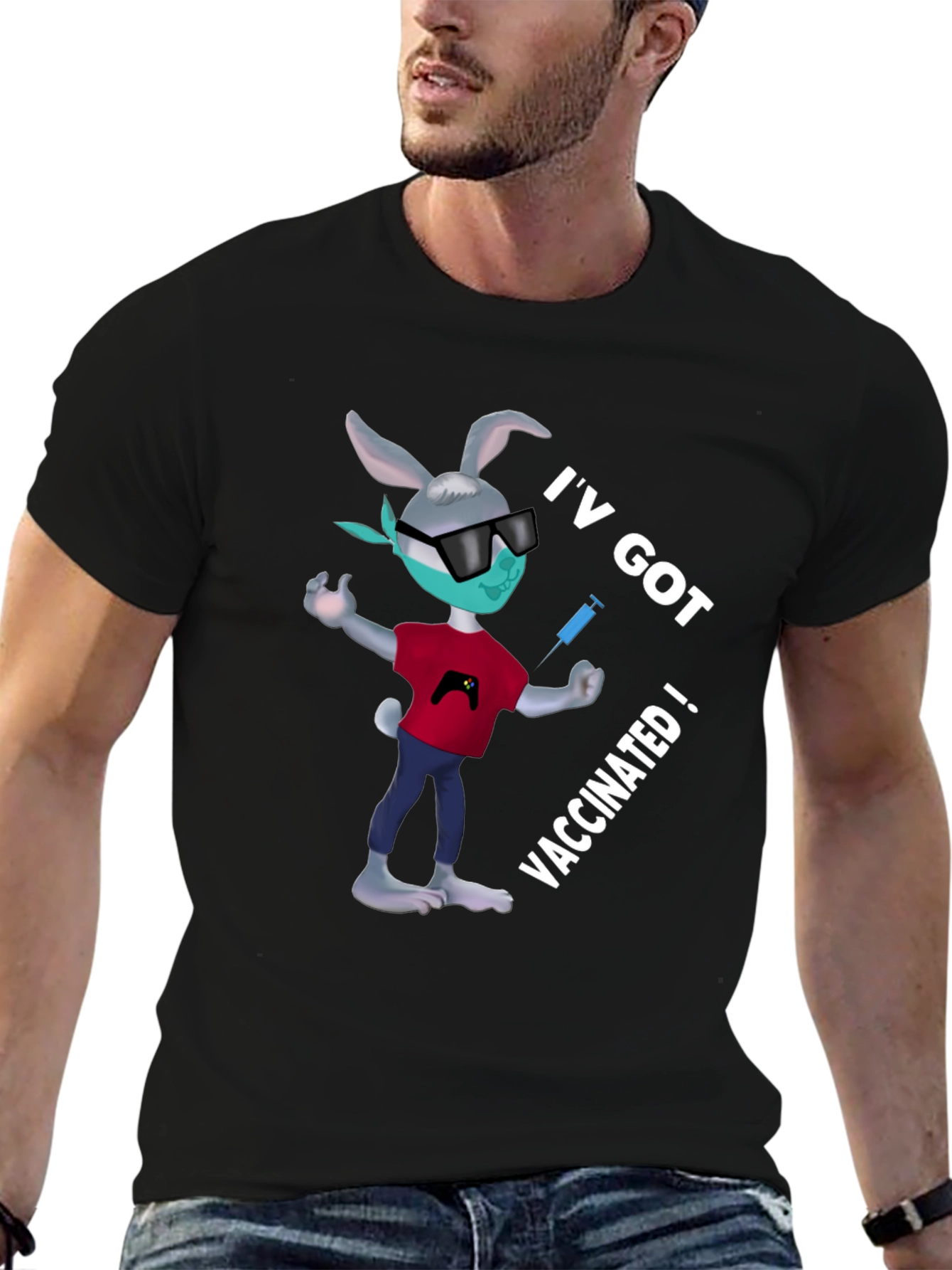 Vaccinated Bunny T-Shirt