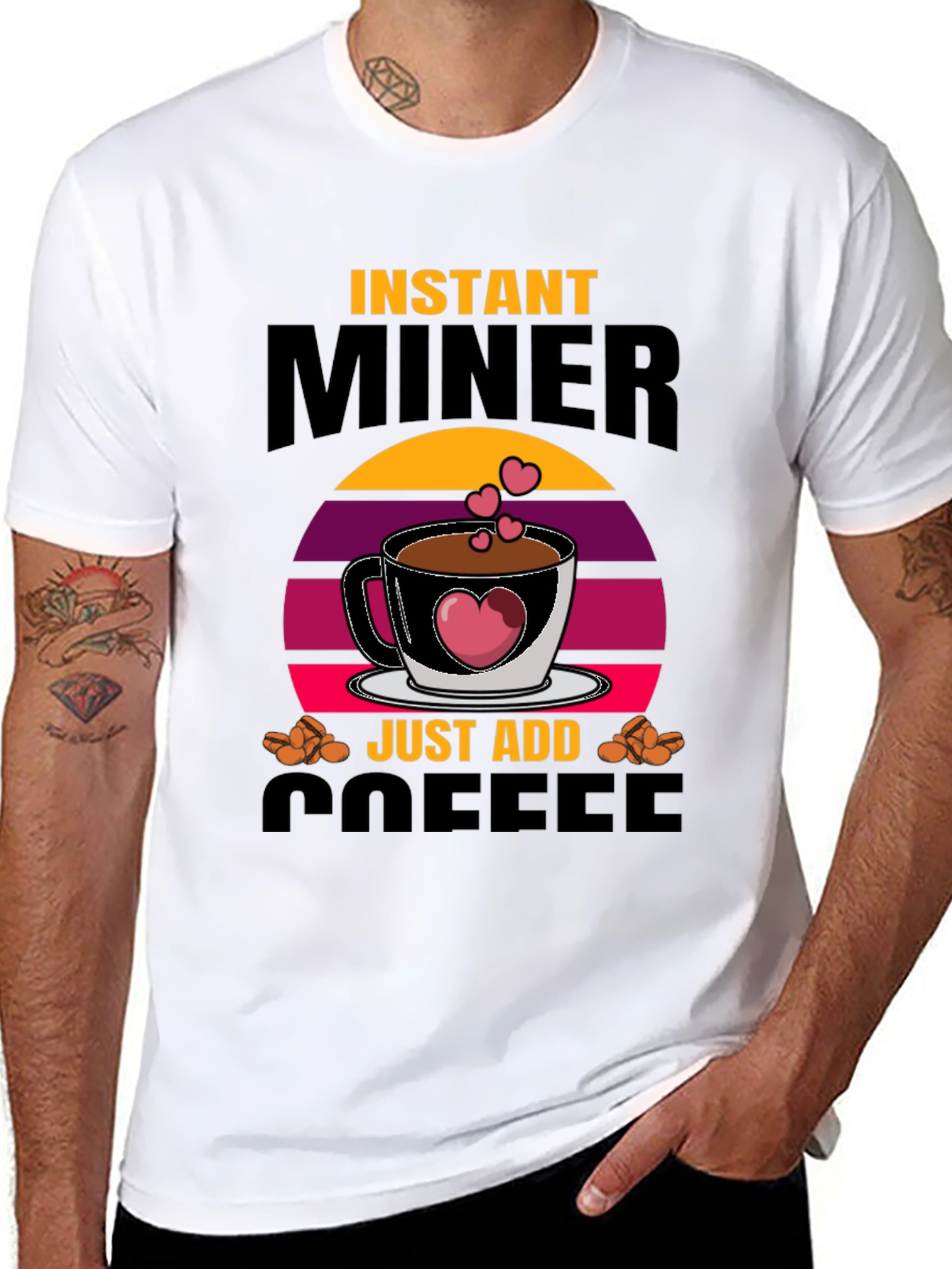 Instant Miner Just Add Coffee T-Shirt