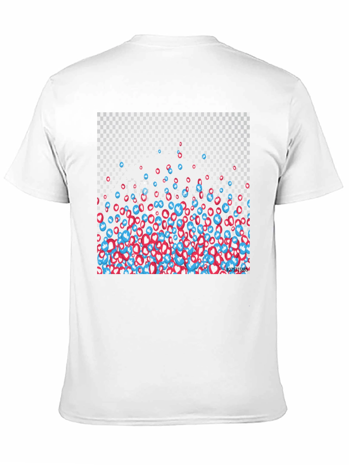 Social Media Like T-Shirt - Black Crew Neck Tee