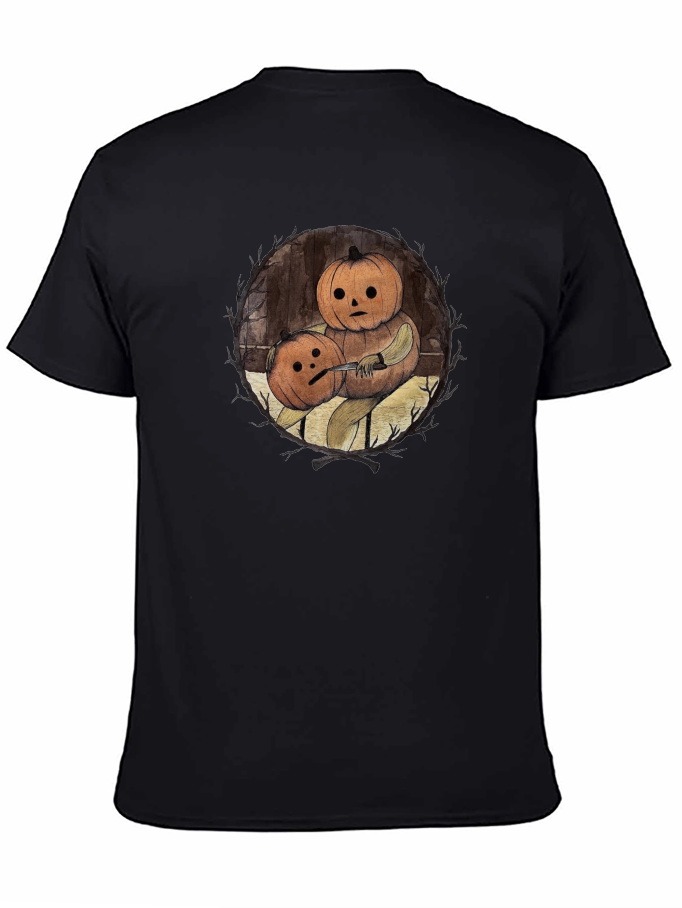 Pumpkin Head T-Shirt - Halloween Spooky Tee