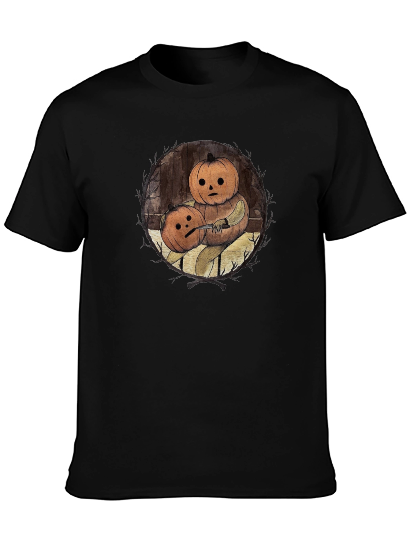 Pumpkin Head T-Shirt - Halloween Spooky Tee