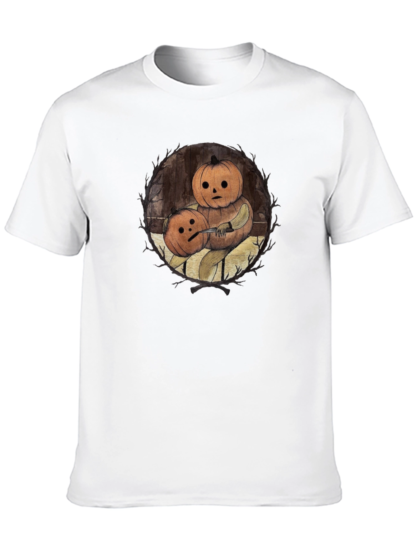 Pumpkin Head T-Shirt - Halloween Spooky Tee