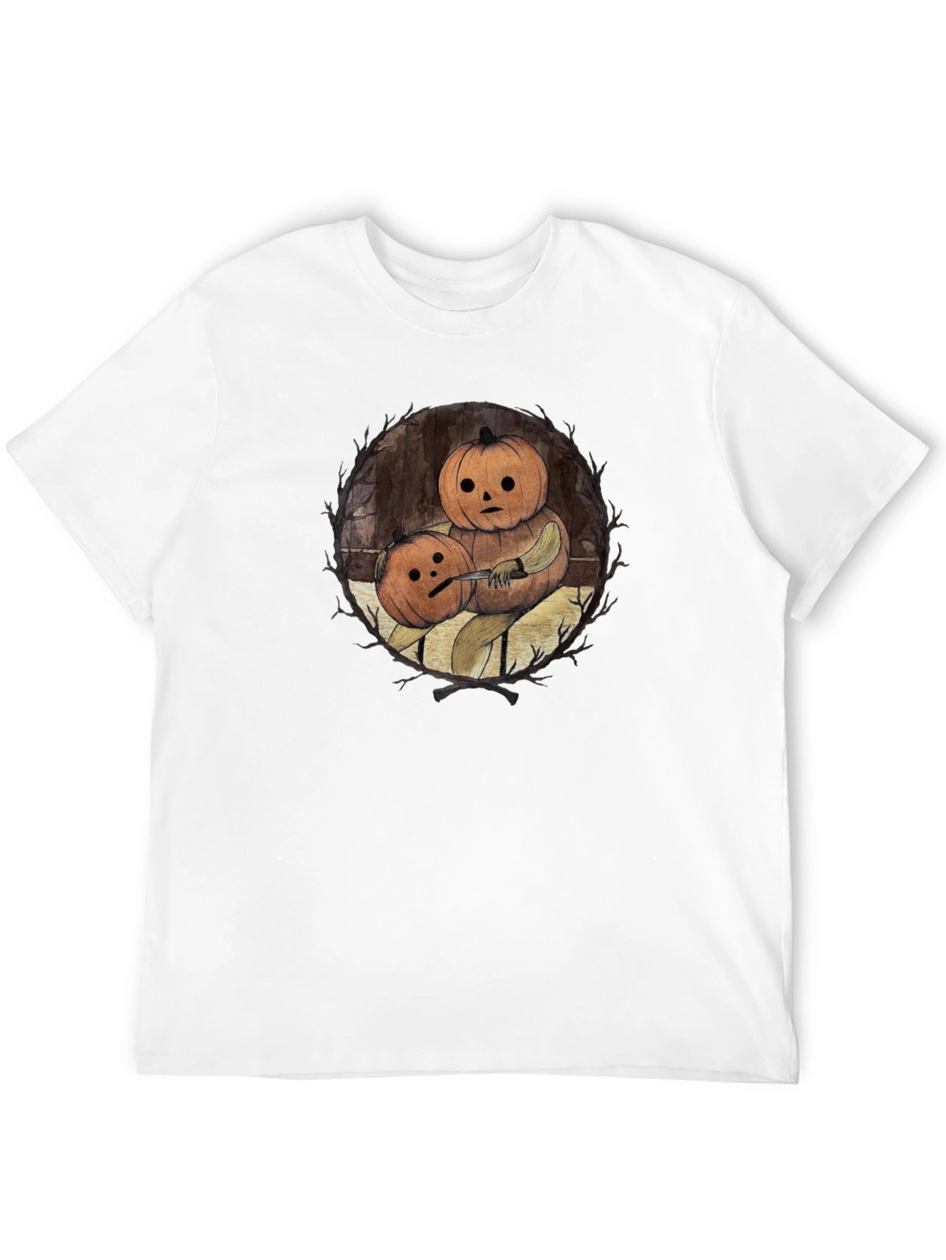 Pumpkin Head T-Shirt - Halloween Spooky Tee