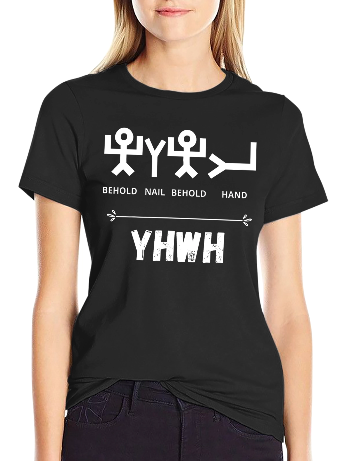 YWHW Pictograph Shirt - Behold Nail Behold Hand