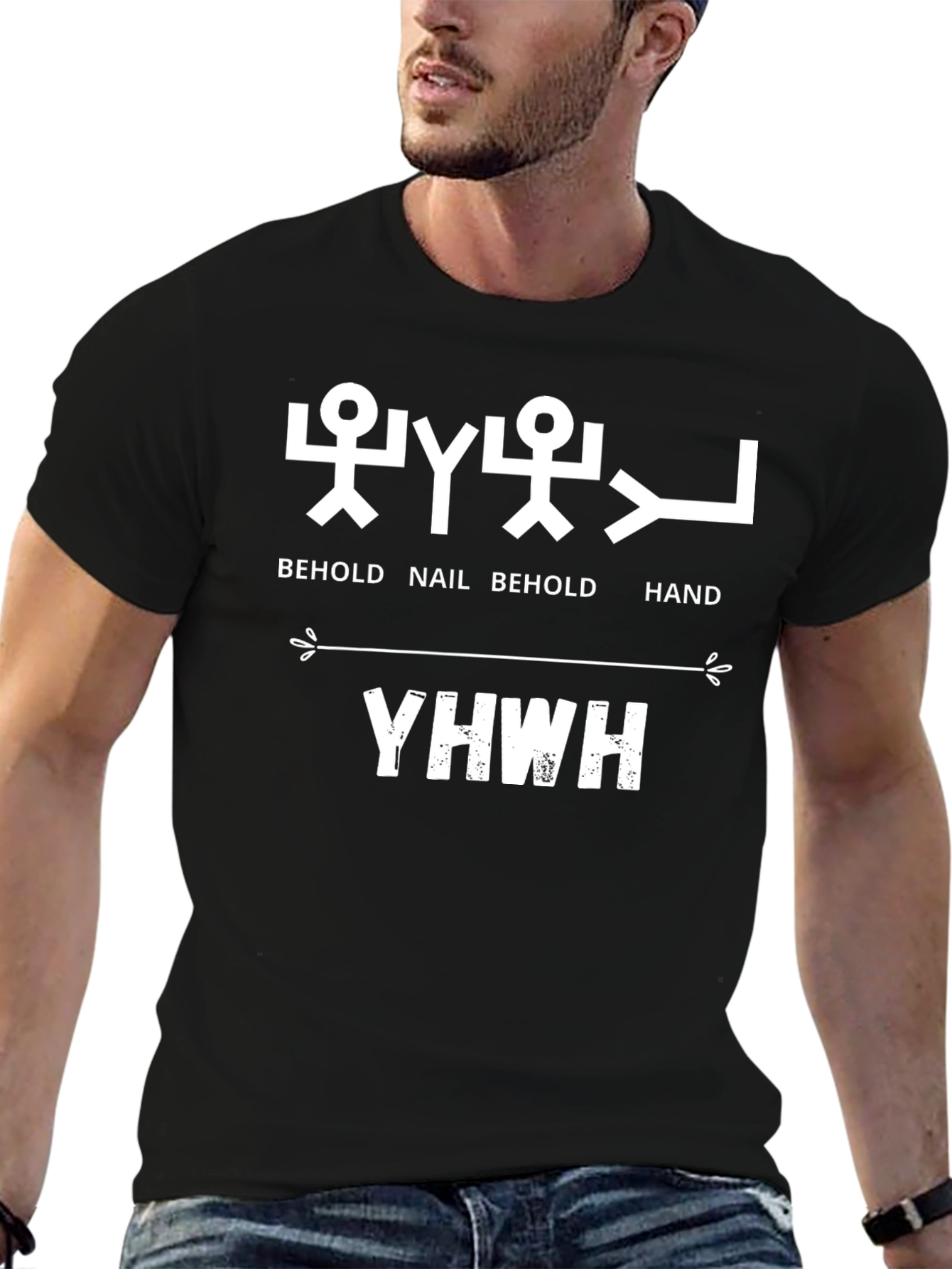 YWHW Pictograph Shirt - Behold Nail Behold Hand