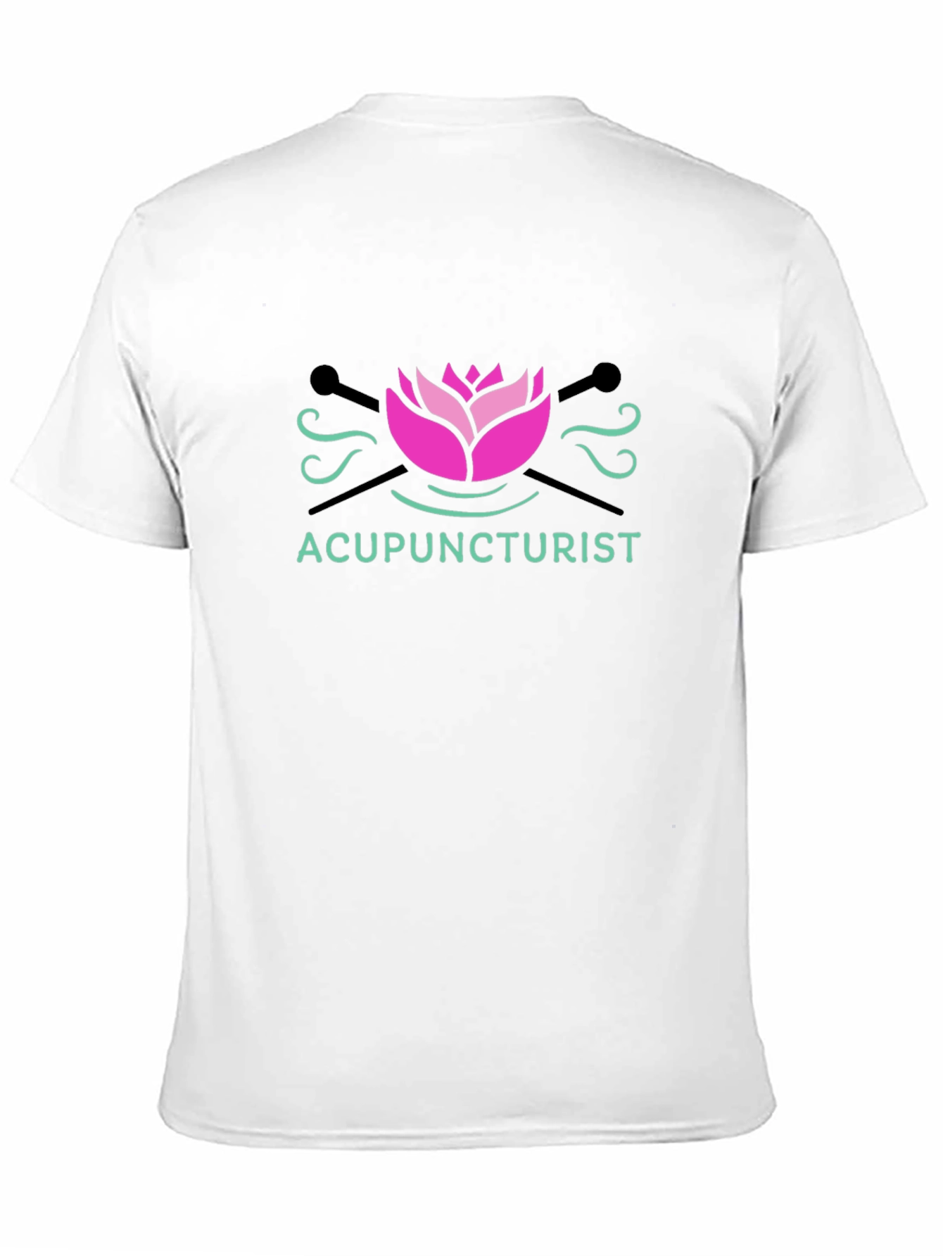 Acupuncturist Lotus Graphic T-Shirt