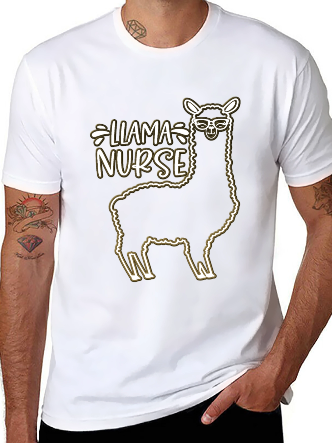 Llama Nurse Graphic Tee - Unisex