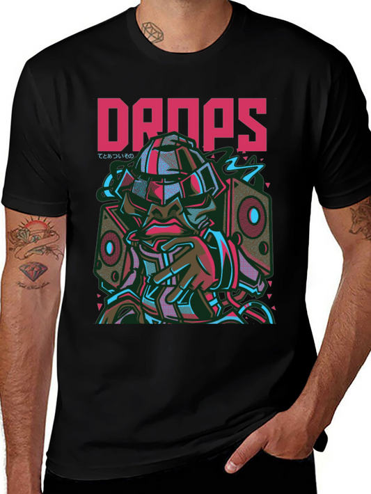 Drops Graphic Tee - Urban Streetwear Design