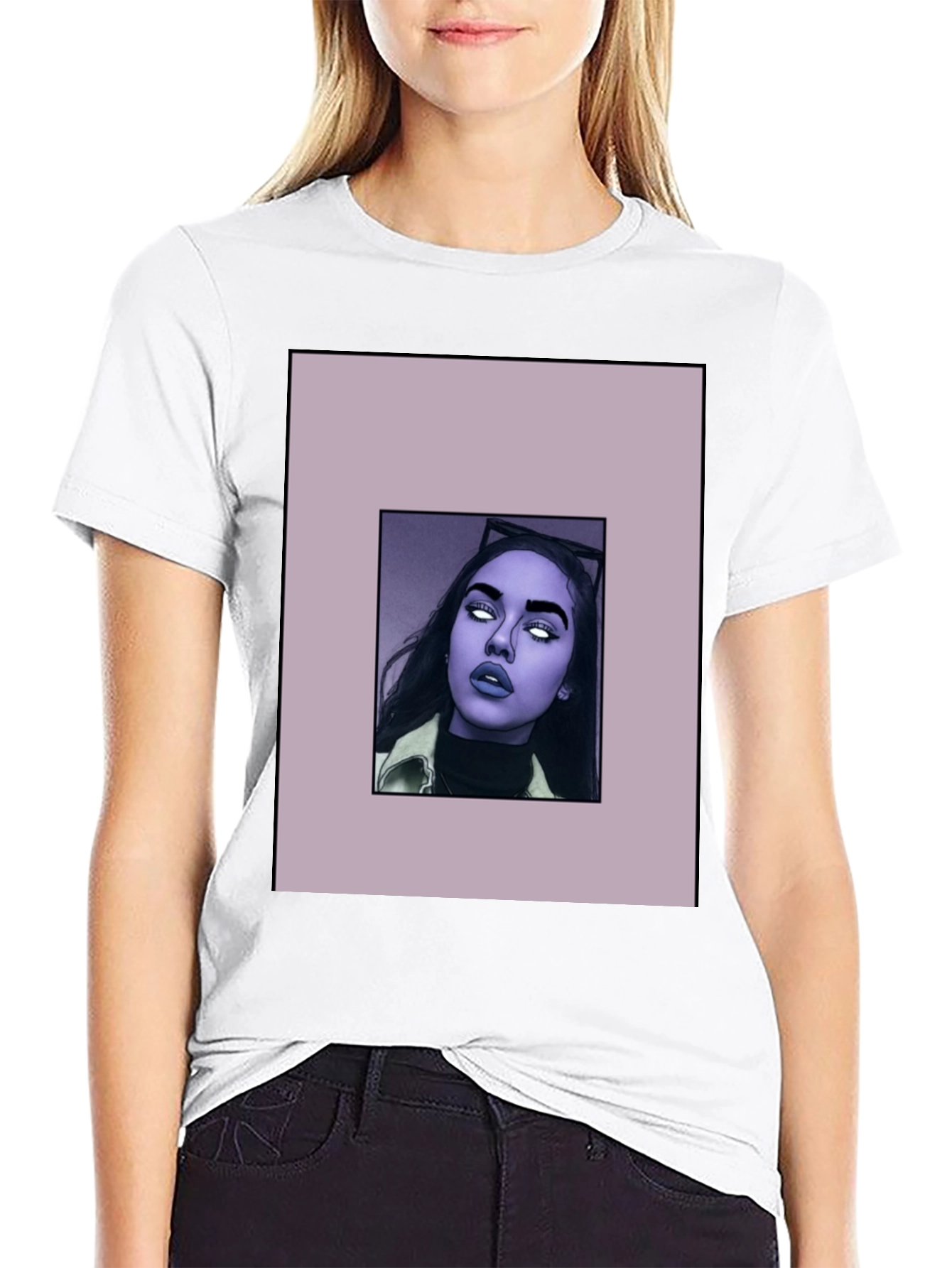 Stylish Black T-Shirt with Graphic Print