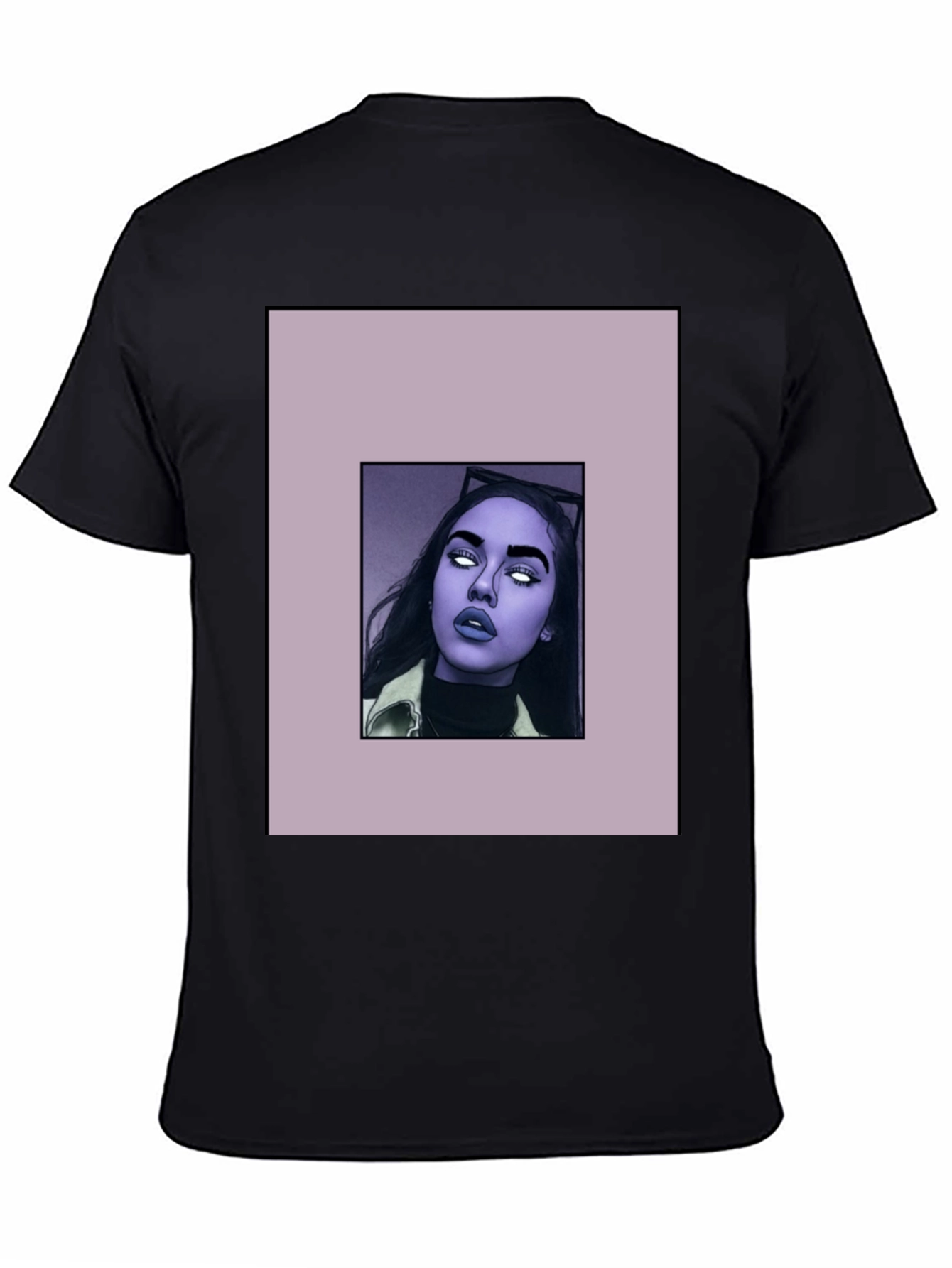 Stylish Black T-Shirt with Graphic Print