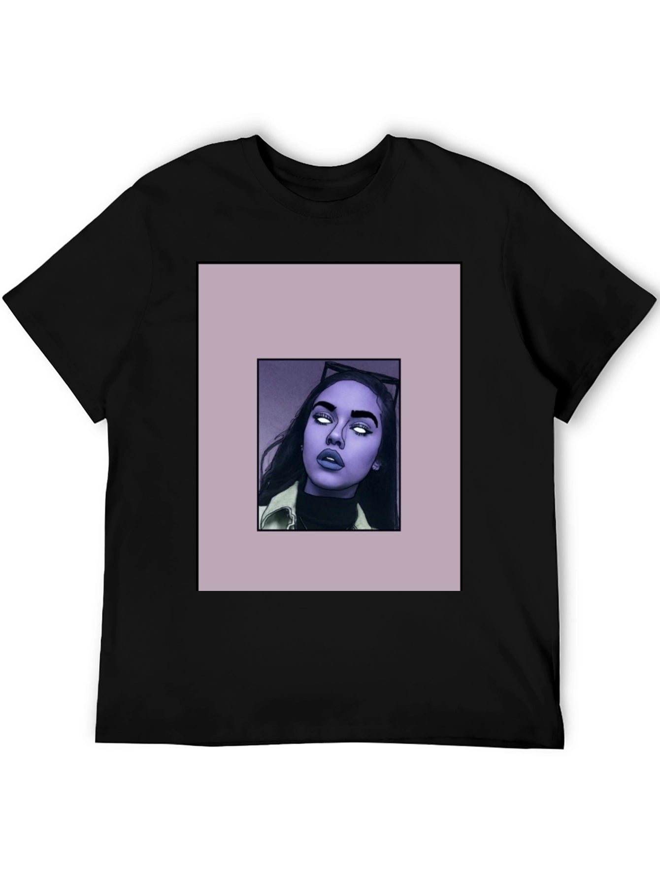 Stylish Black T-Shirt with Graphic Print